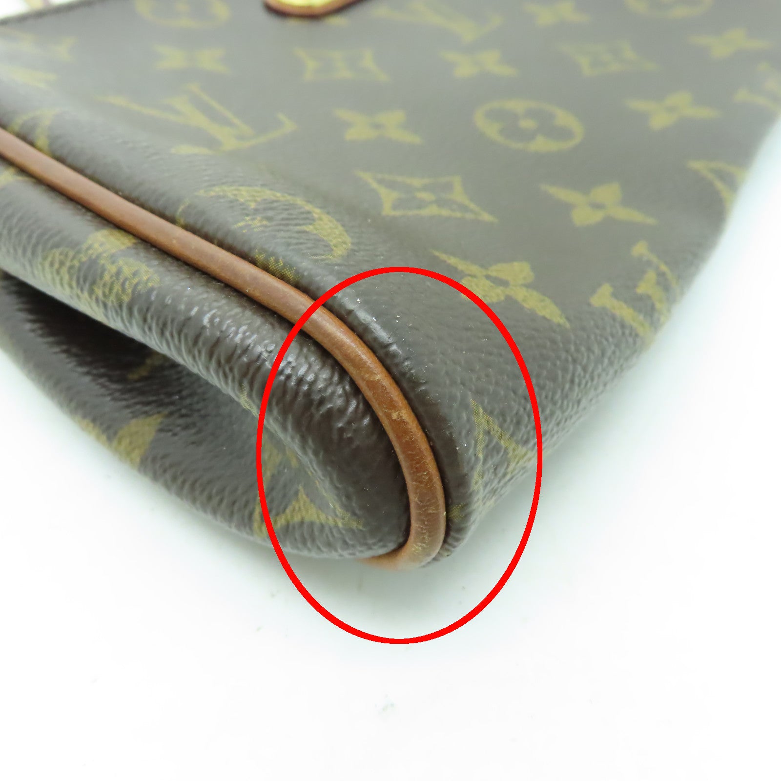 LOUIS VUITTON Monogram Eva金扣手挽肩背兩用袋啡色