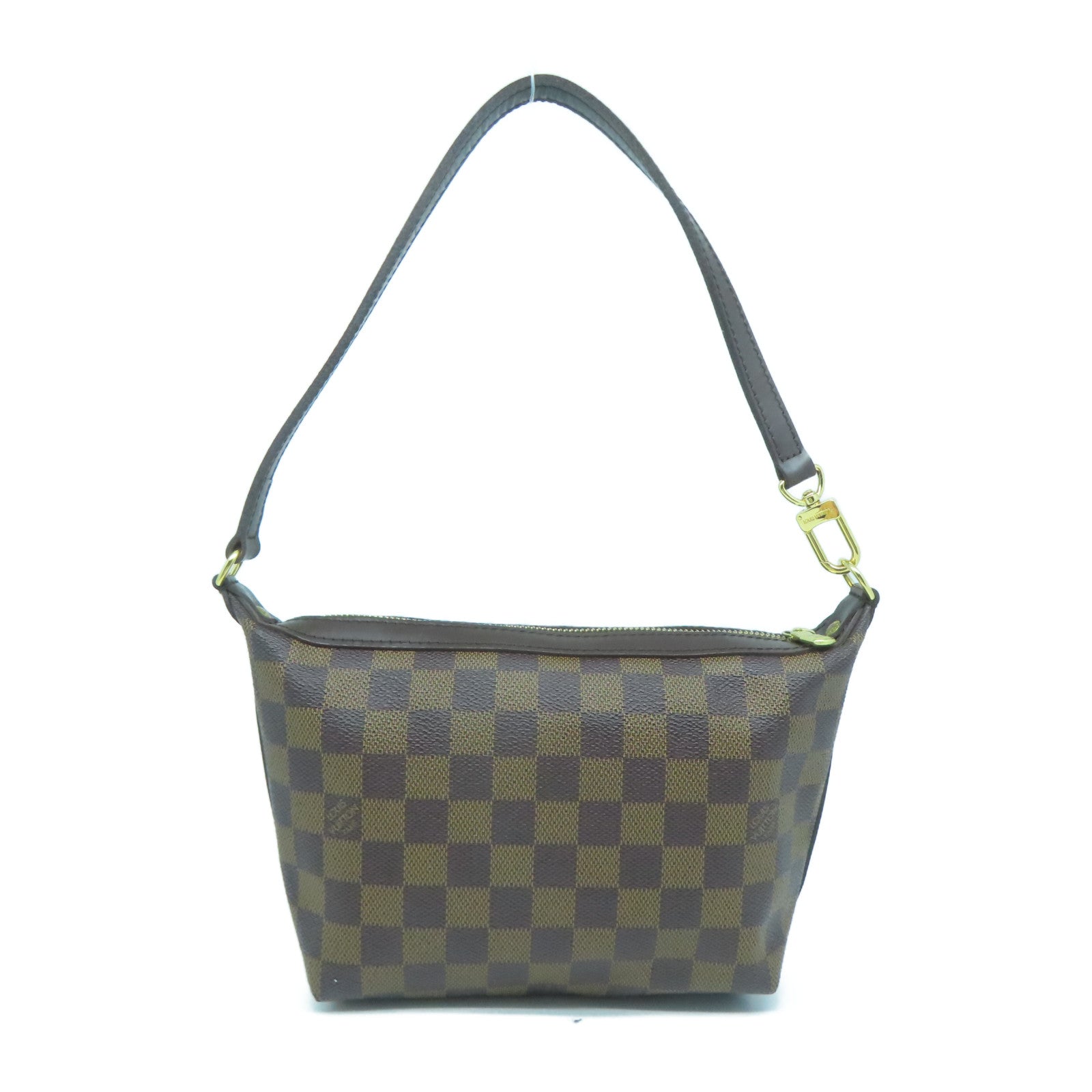 LOUIS VUITTON Damier Illovo PM金扣肩背袋啡色