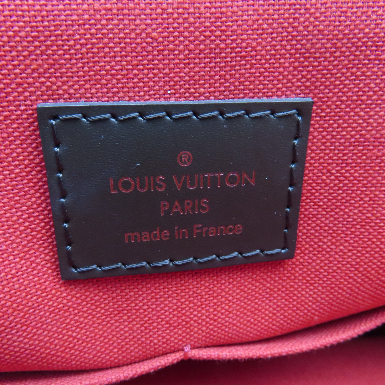 LOUIS VUITTON Damier Weekender PM金扣手挽袋啡色