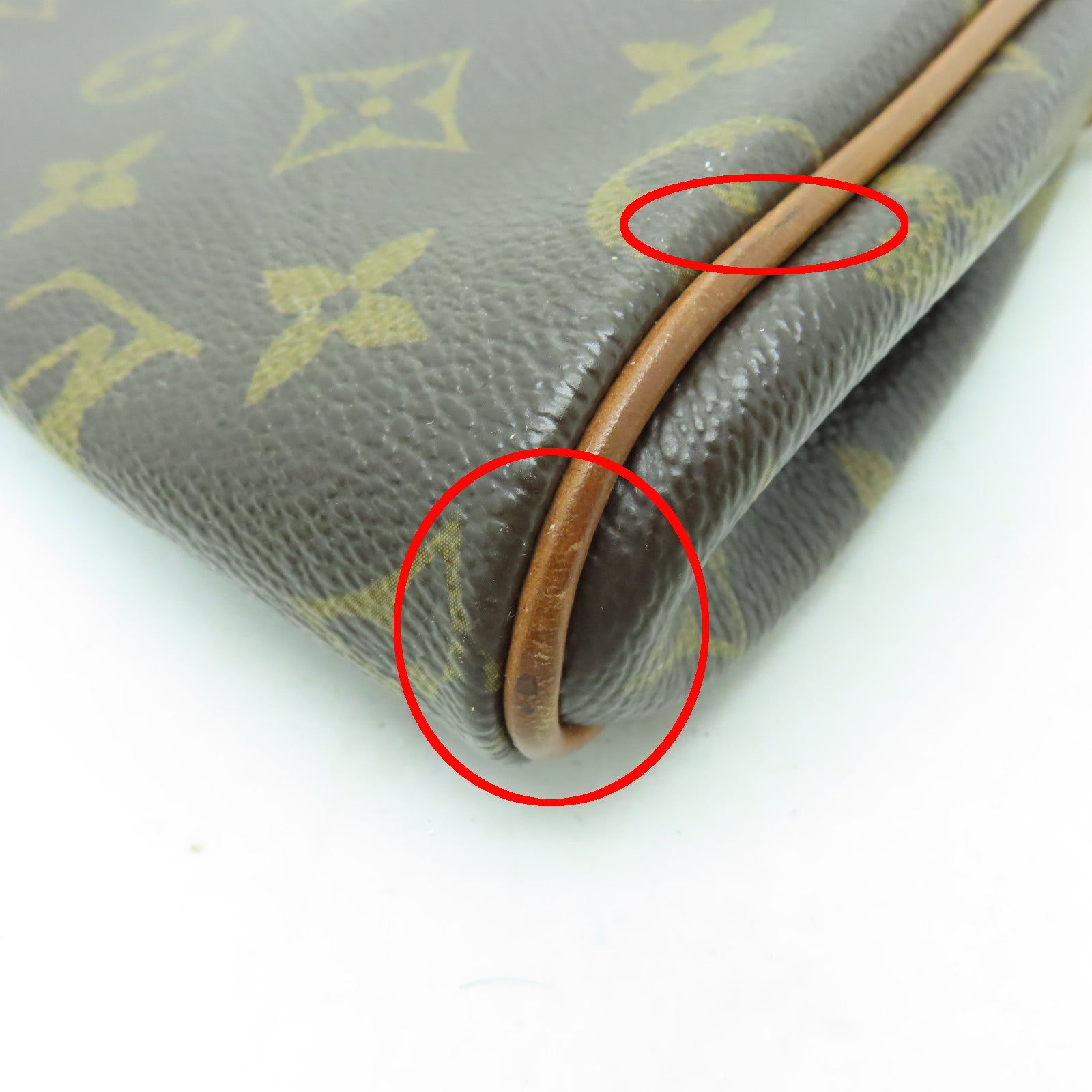 LOUIS VUITTON Monogram Eva金扣手挽肩背兩用袋啡色