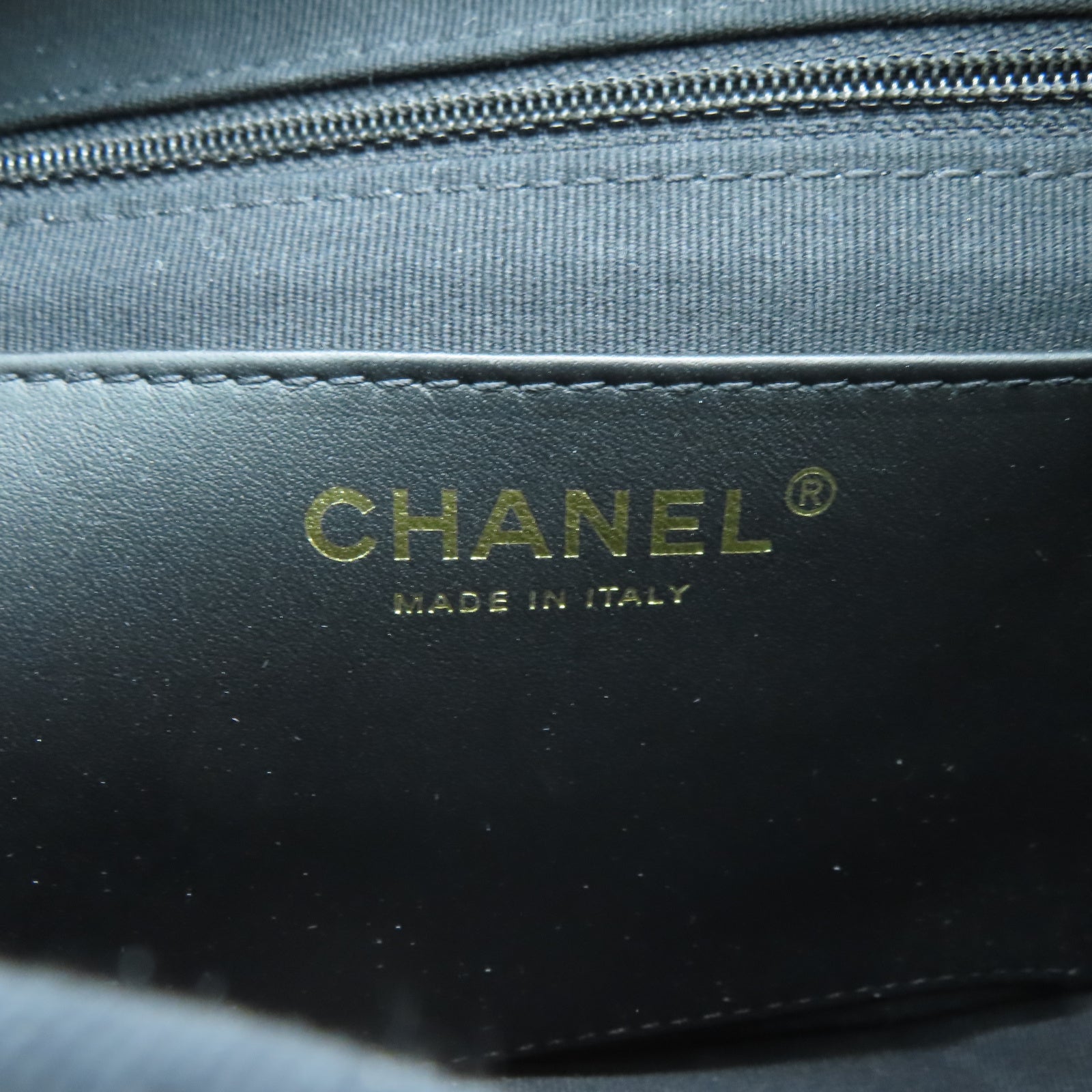 CHANEL 菱格Caviar皮革2 Way Chain Shoulder金扣链带肩背袋黑色
