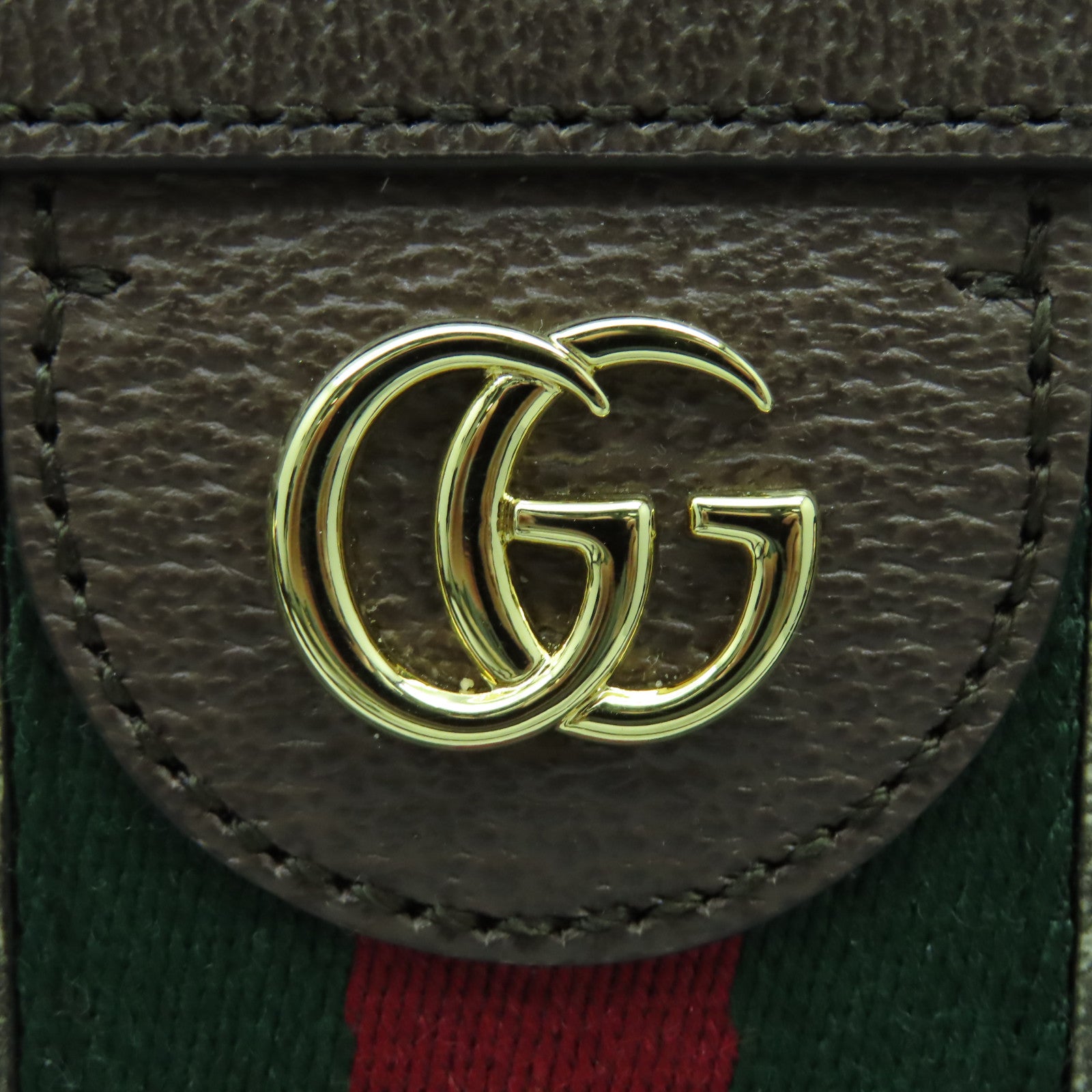 GUCCI 塗層帆布Ophidia Small Tote金扣手挽肩背兩用袋啡色