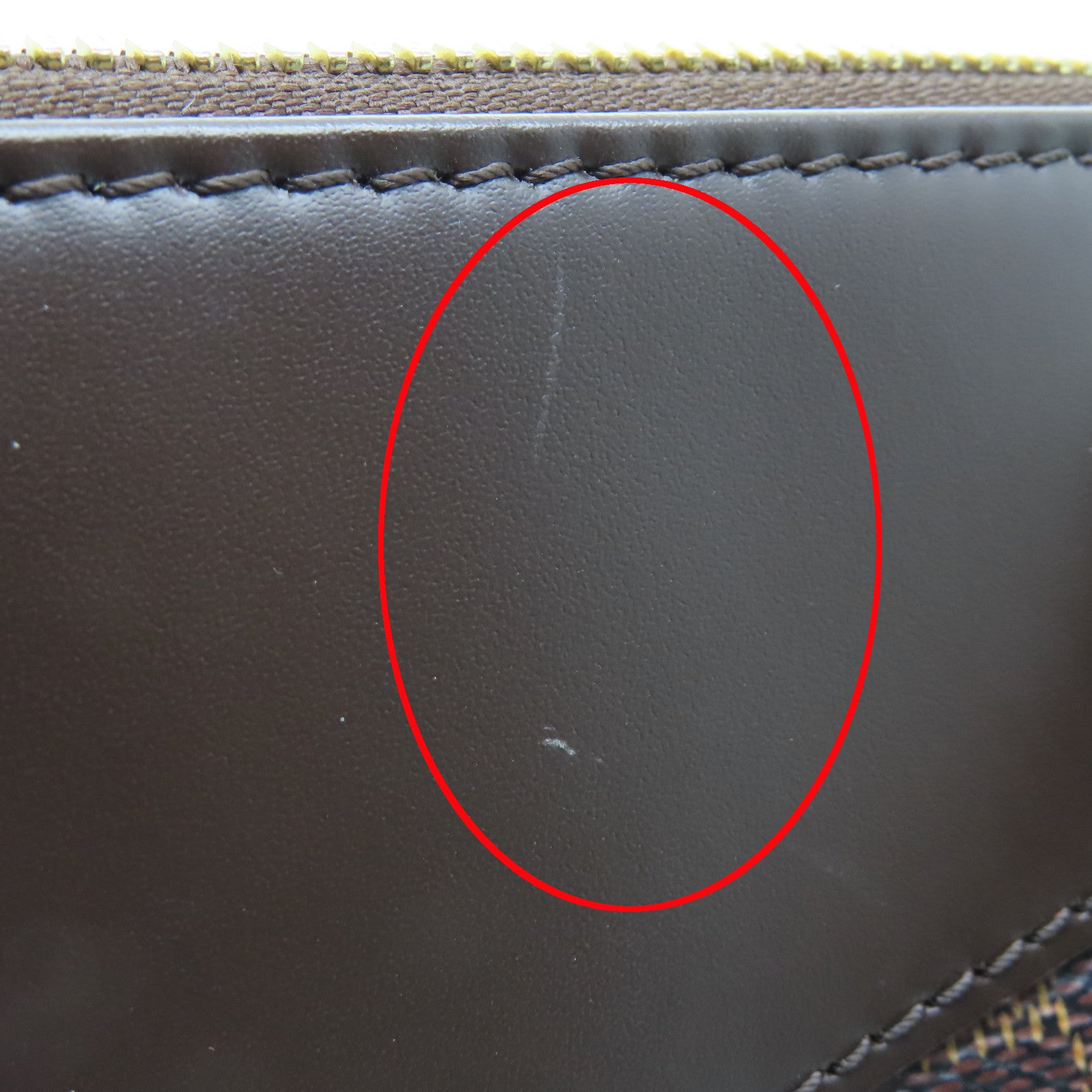 LOUIS VUITTON Damier Weekender PM金扣手挽袋啡色