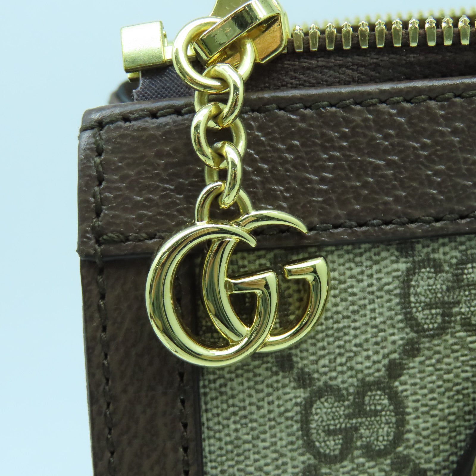 GUCCI 塗層帆布Ophidia Small Tote金扣手挽肩背兩用袋啡色