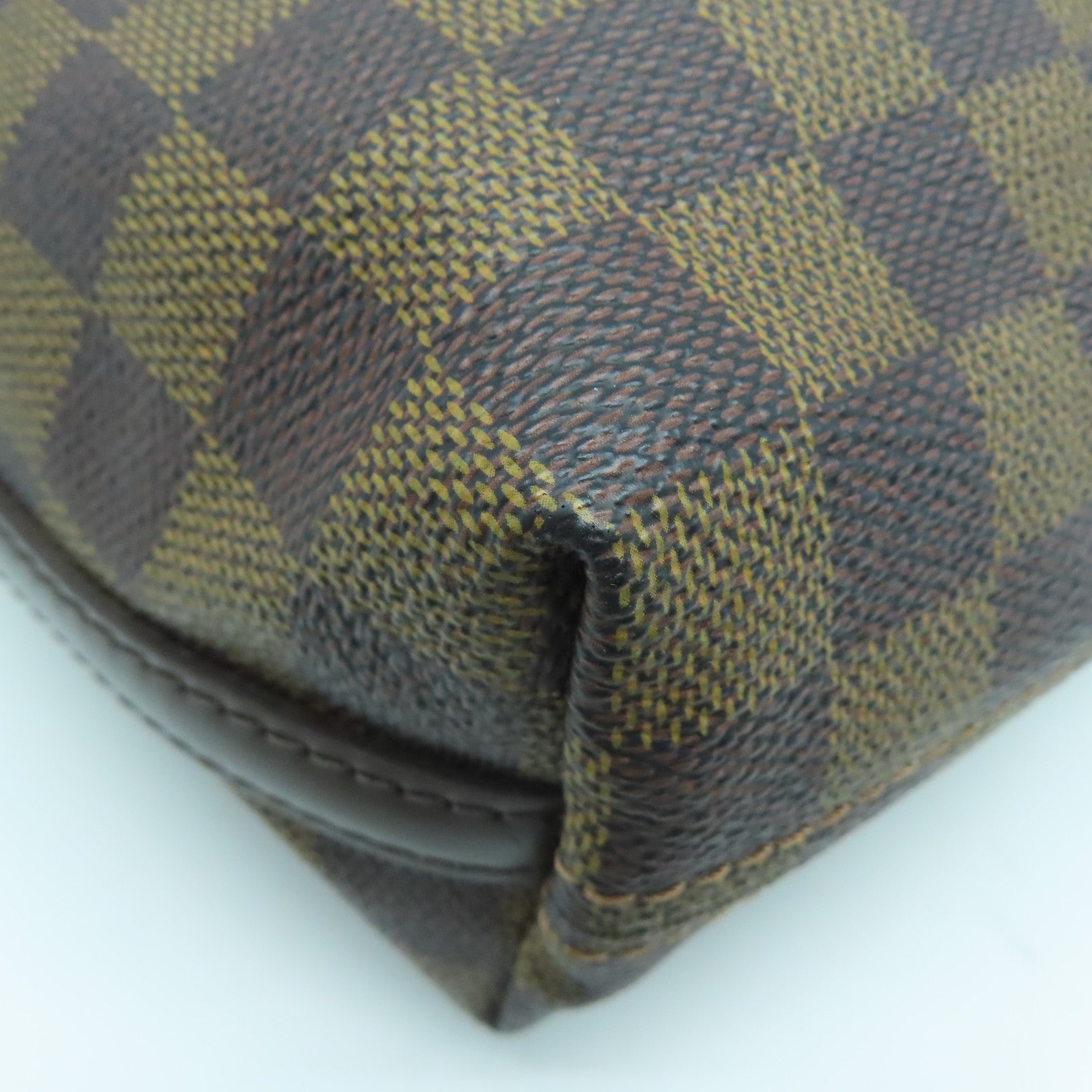 LOUIS VUITTON Damier Illovo PM金扣肩背袋啡色
