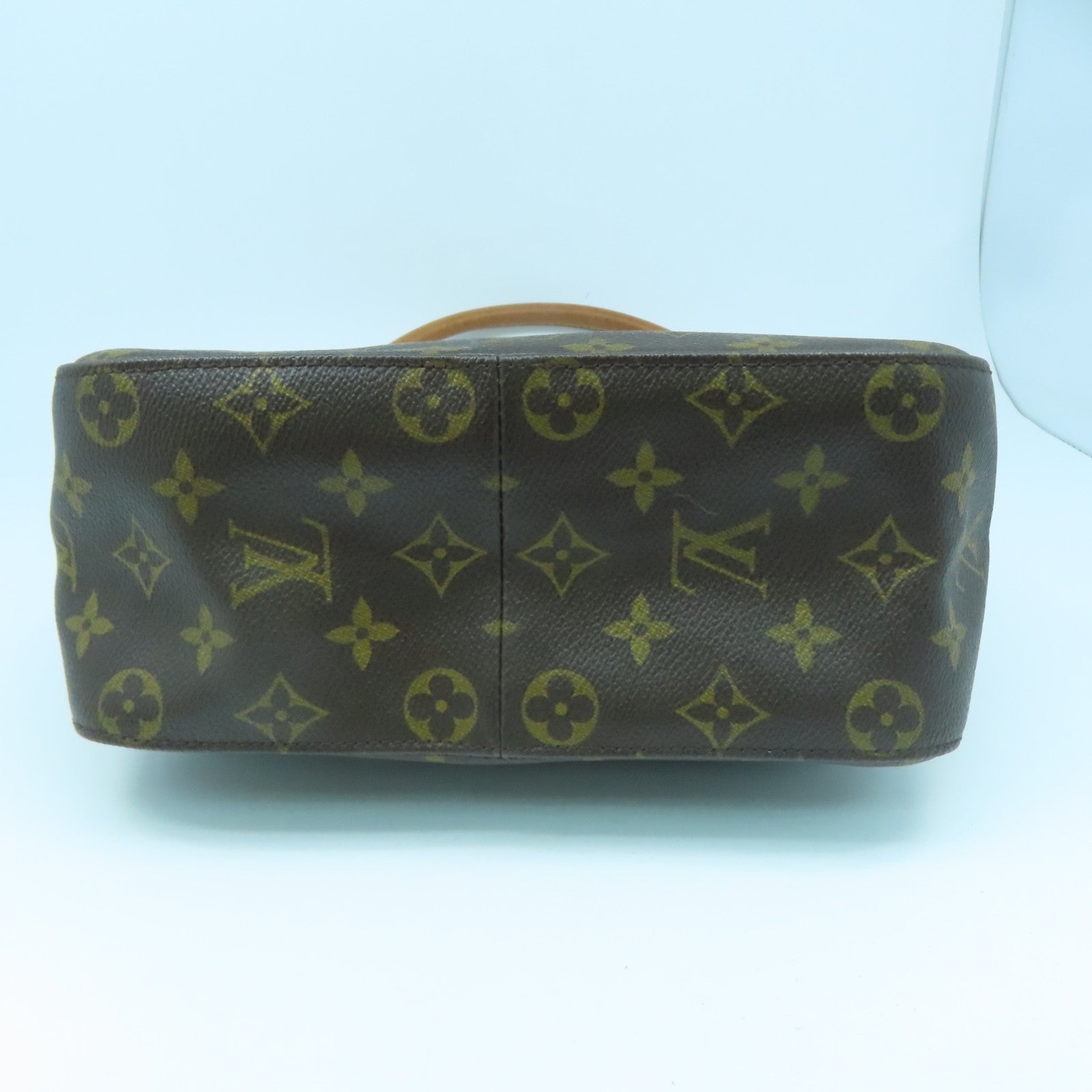 LOUIS VUITTON Monogram Looping MM金扣肩背袋啡色