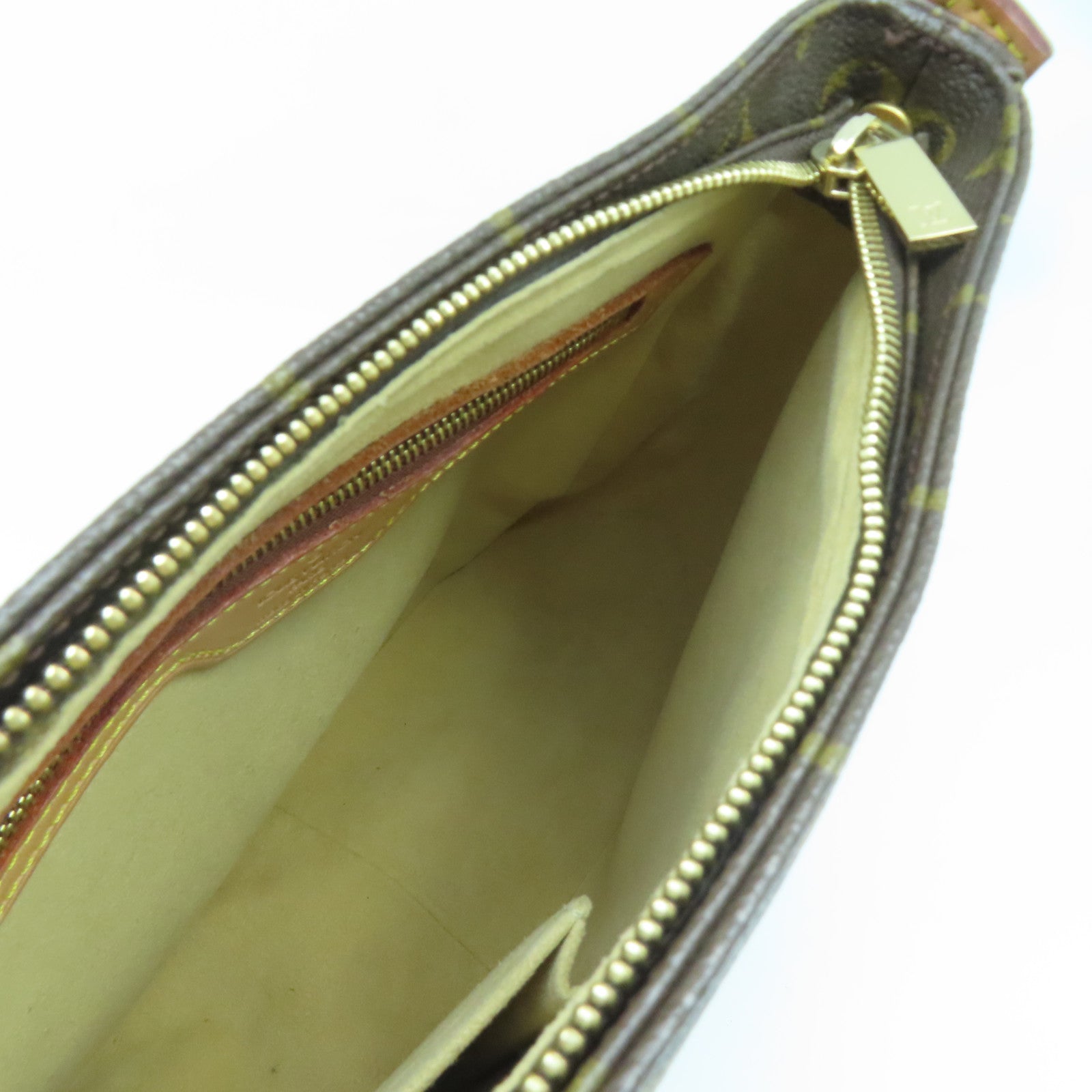 LOUIS VUITTON Monogram Looping MM金扣肩背袋啡色