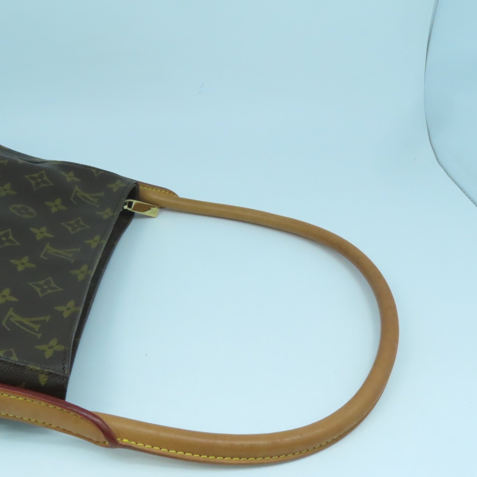 LOUIS VUITTON Monogram Looping MM金扣肩背袋啡色