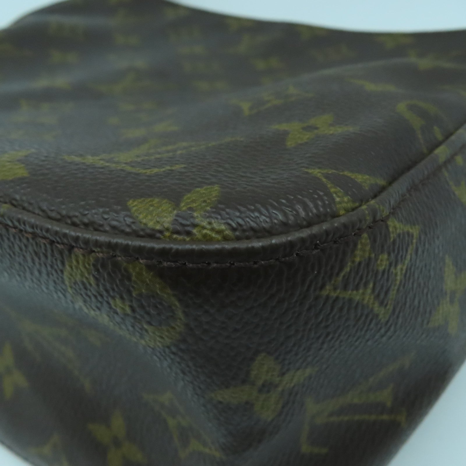 LOUIS VUITTON Monogram Looping MM金扣肩背袋啡色