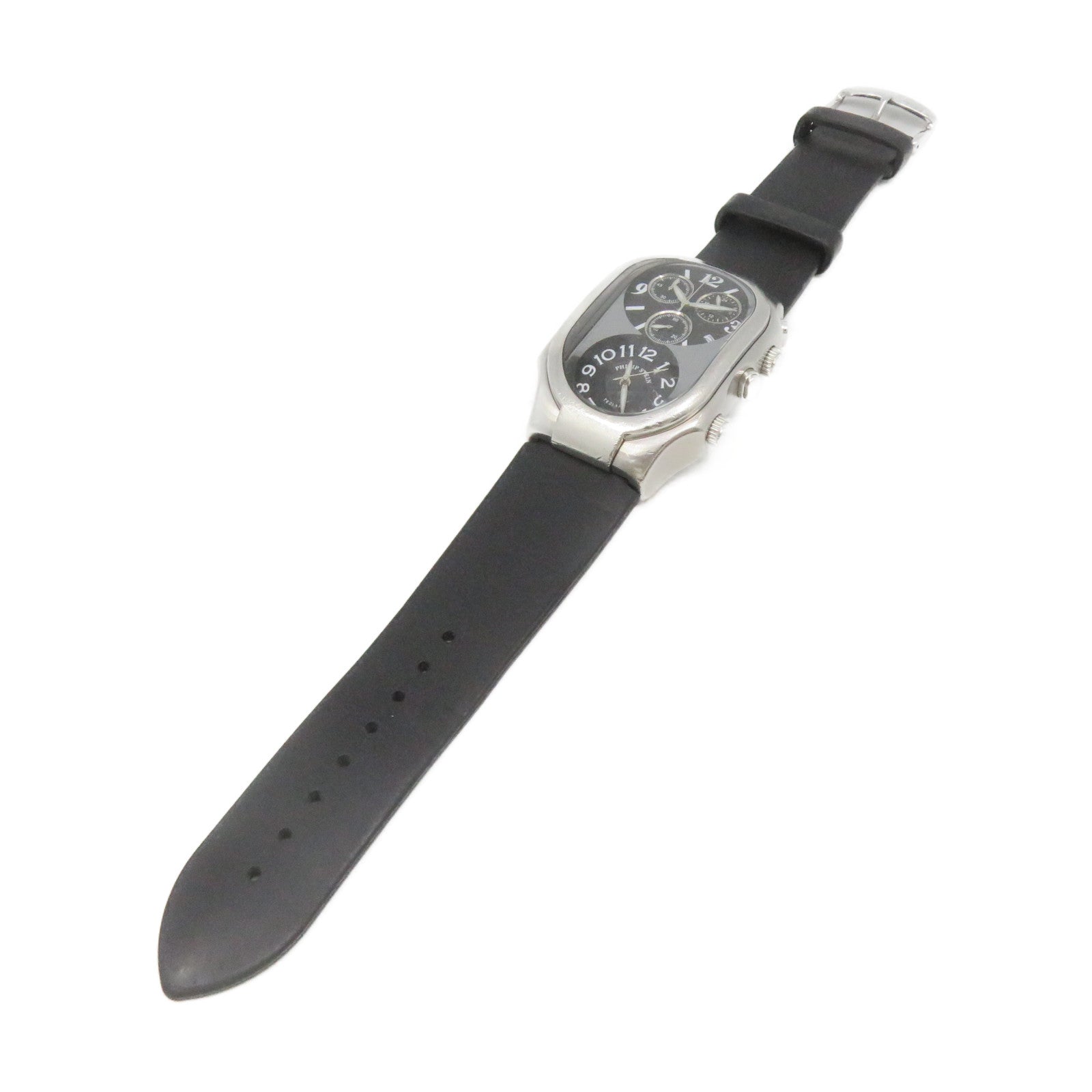 SELECTION 【激減優惠】Philip Stein Teslar不鏽鋼/橡根帶Watch石英機芯手錶黑色/銀色