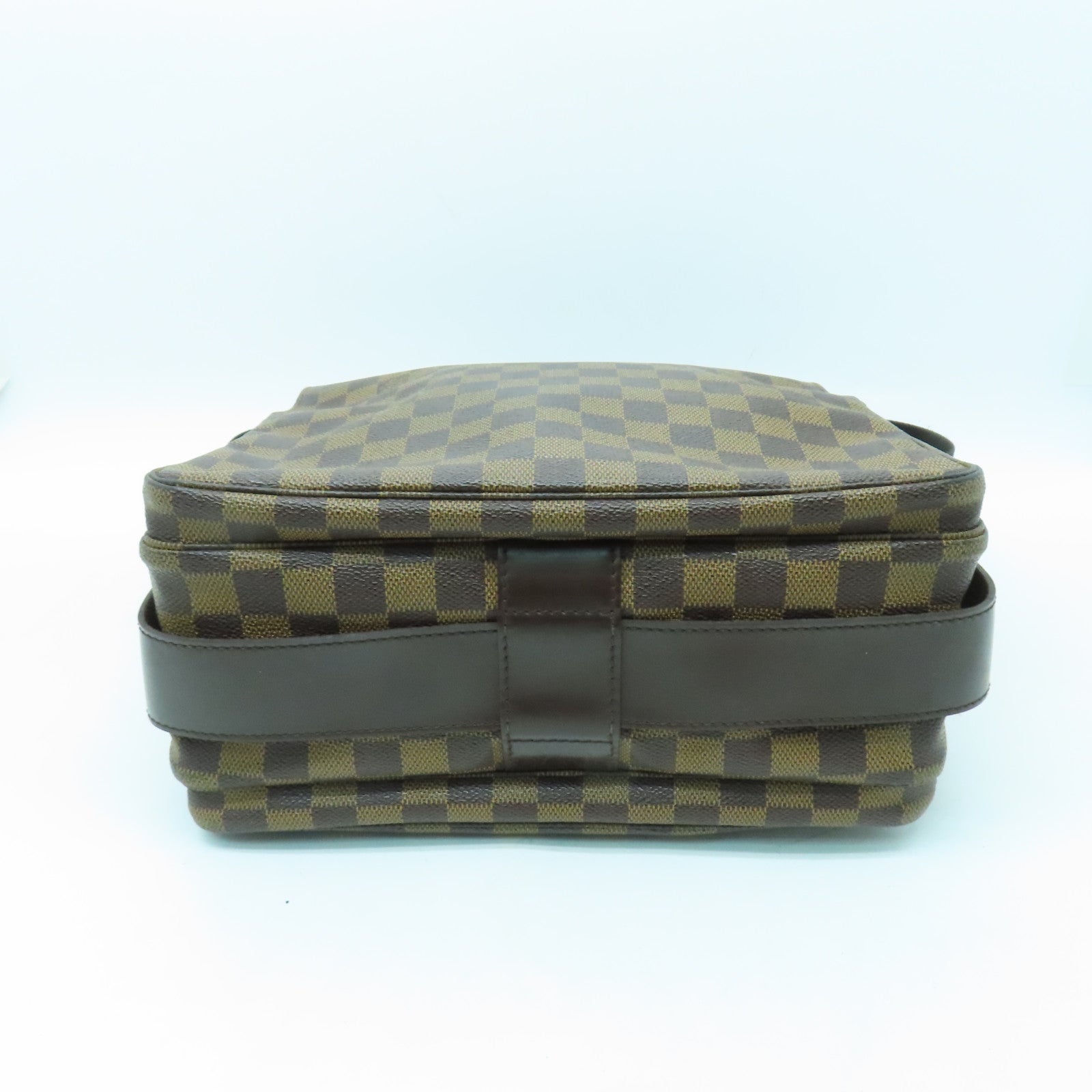 LOUIS VUITTON 【激減優惠】Damier Naviglio金扣肩背袋啡色