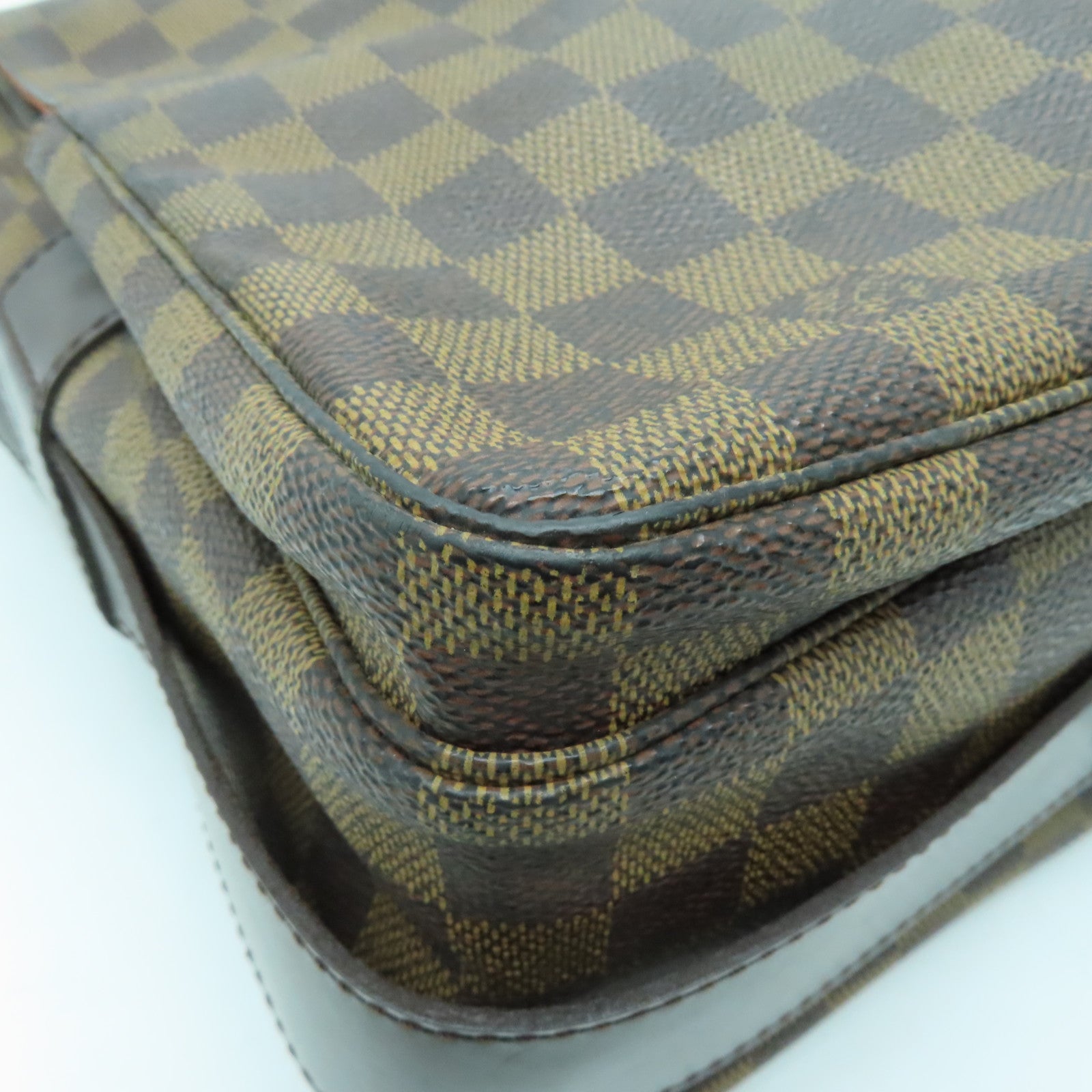 LOUIS VUITTON 【激減優惠】Damier Naviglio金扣肩背袋啡色