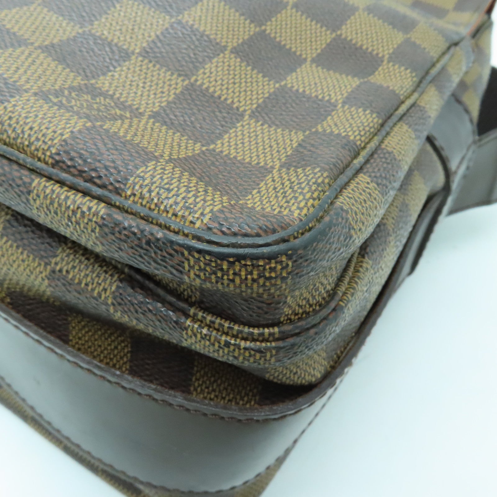 LOUIS VUITTON 【激減優惠】Damier Naviglio金扣肩背袋啡色