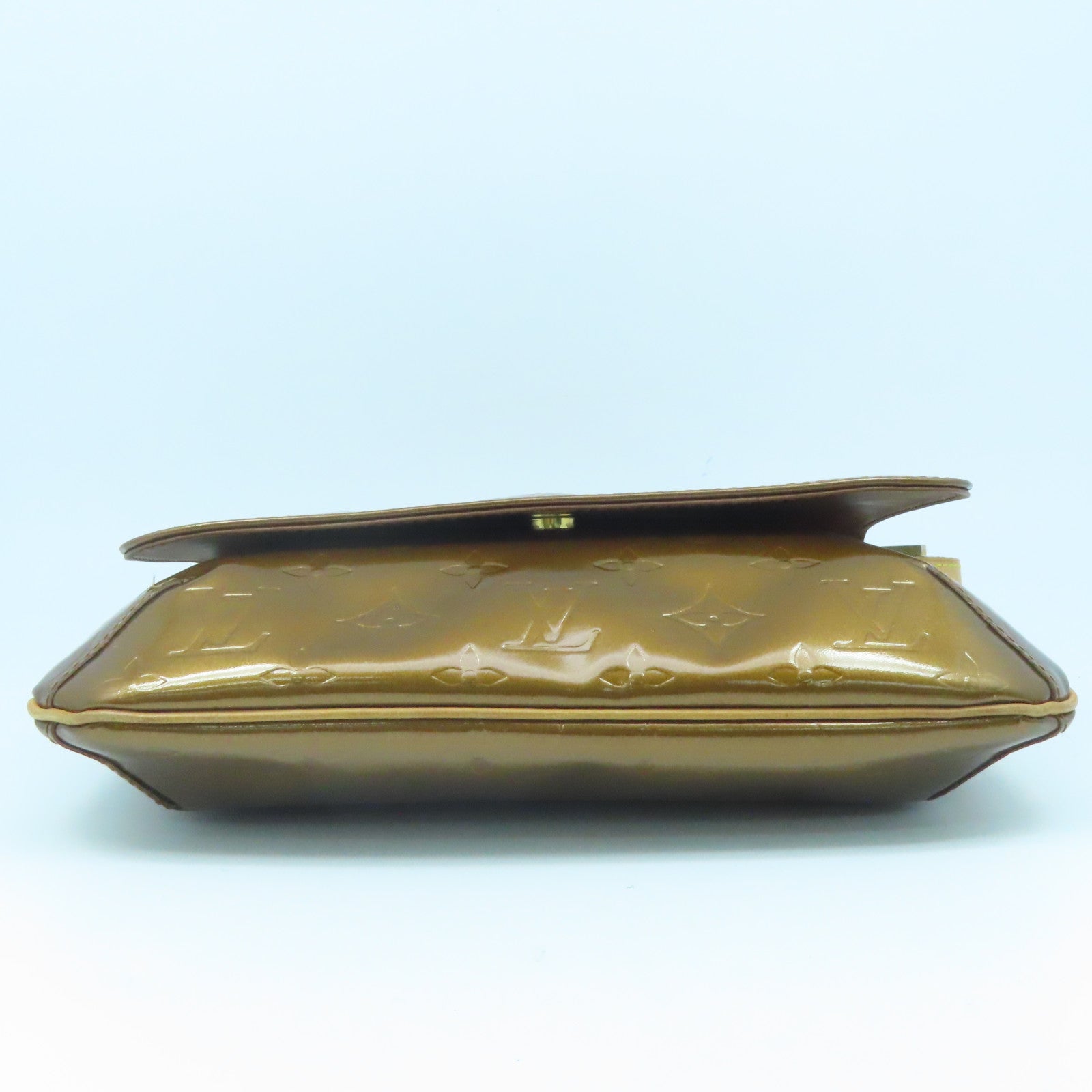 LOUIS VUITTON Monogram Vernis Thompson Street金扣肩背袋金色
