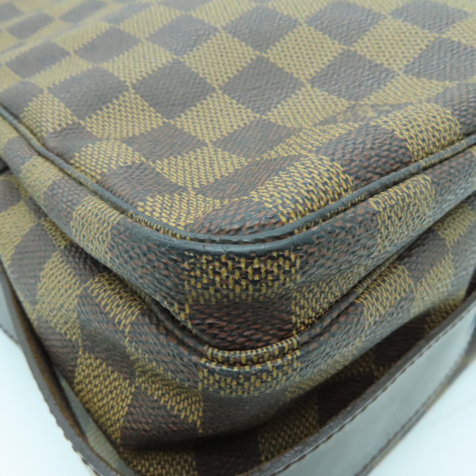 LOUIS VUITTON 【激減優惠】Damier Naviglio金扣肩背袋啡色