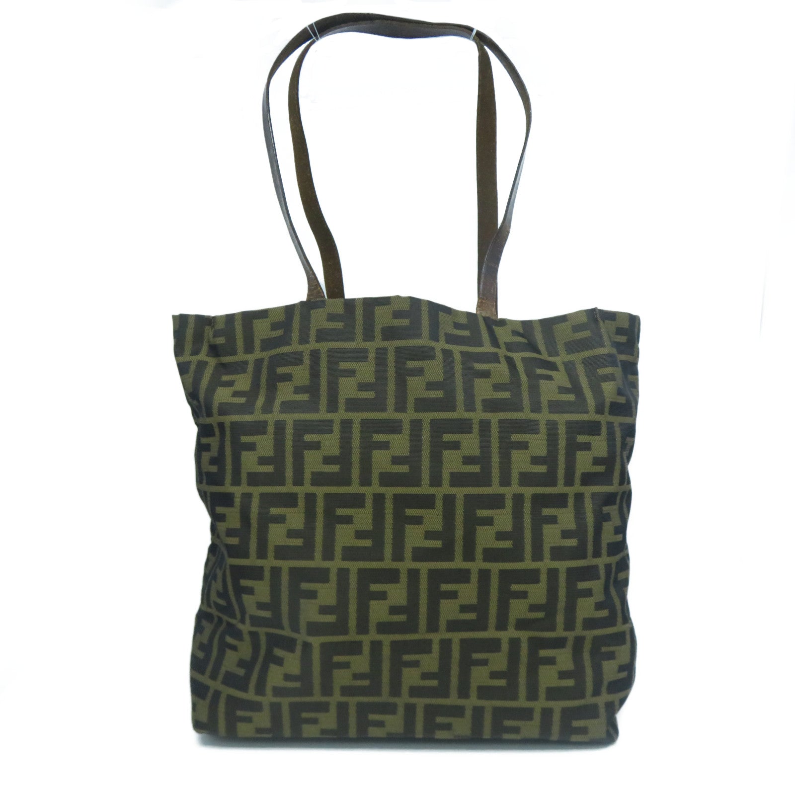 FENDI 帆布Tote Bag肩背袋啡色
