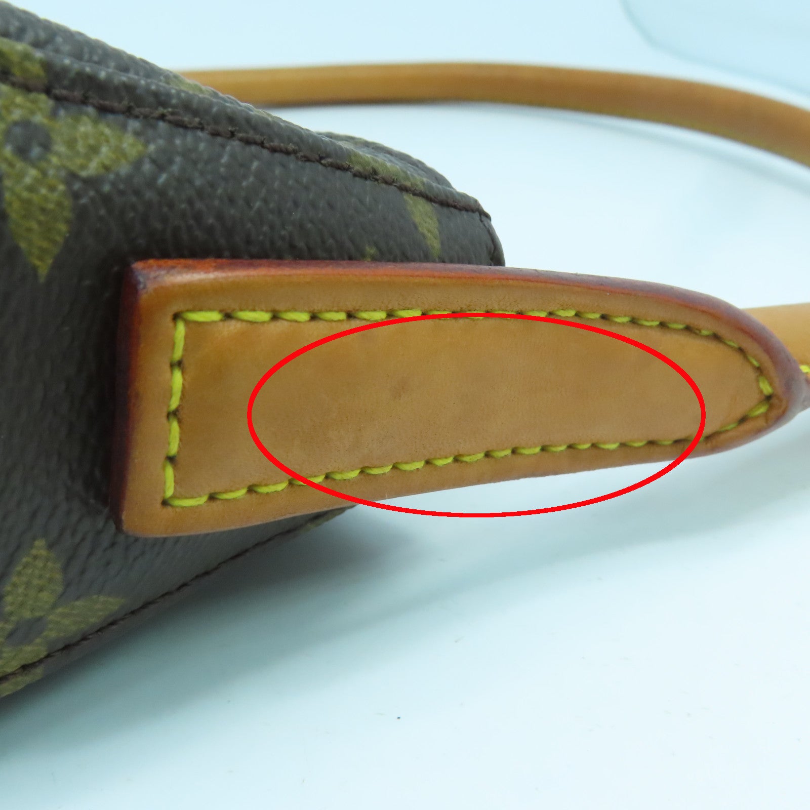 LOUIS VUITTON Monogram Looping MM金扣肩背袋啡色