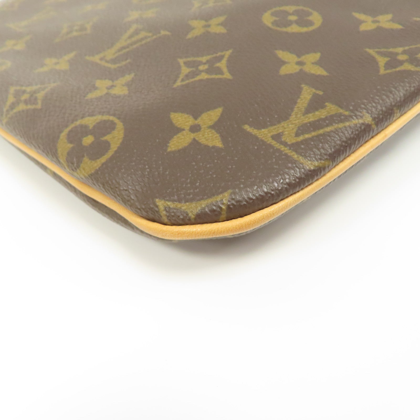LOUIS VUITTON Monogram Pochette Bosphore金扣肩背袋啡色