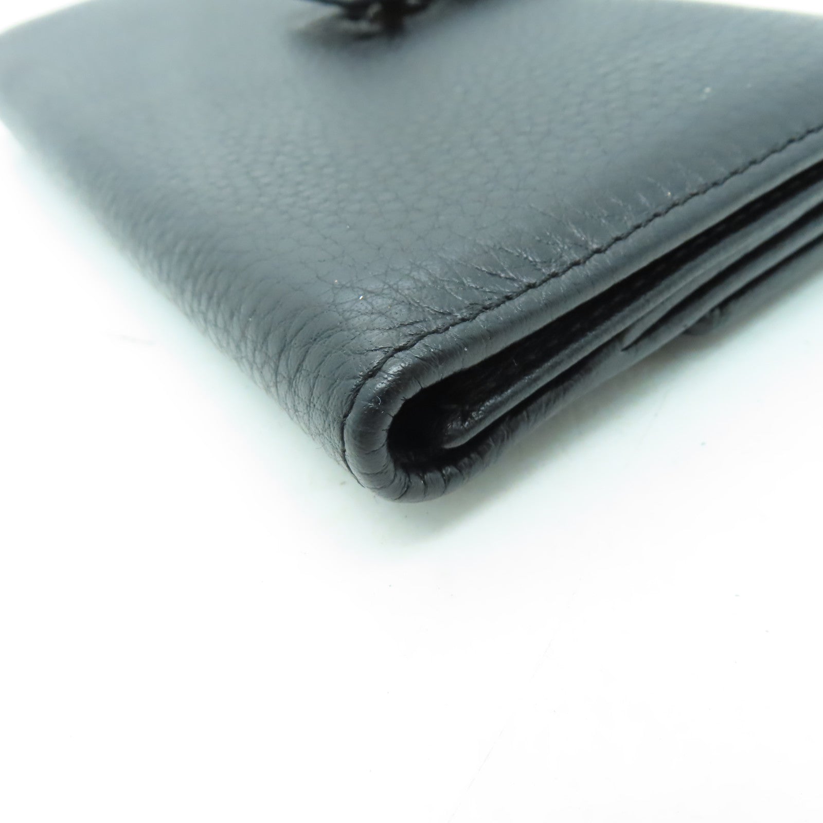 GUCCI 牛皮皮革Long Wallet金扣長錢包黑色