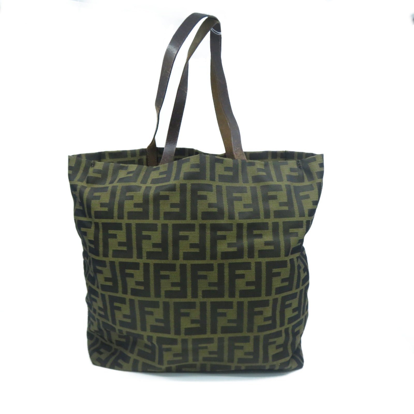 FENDI 帆布Tote Bag肩背袋啡色