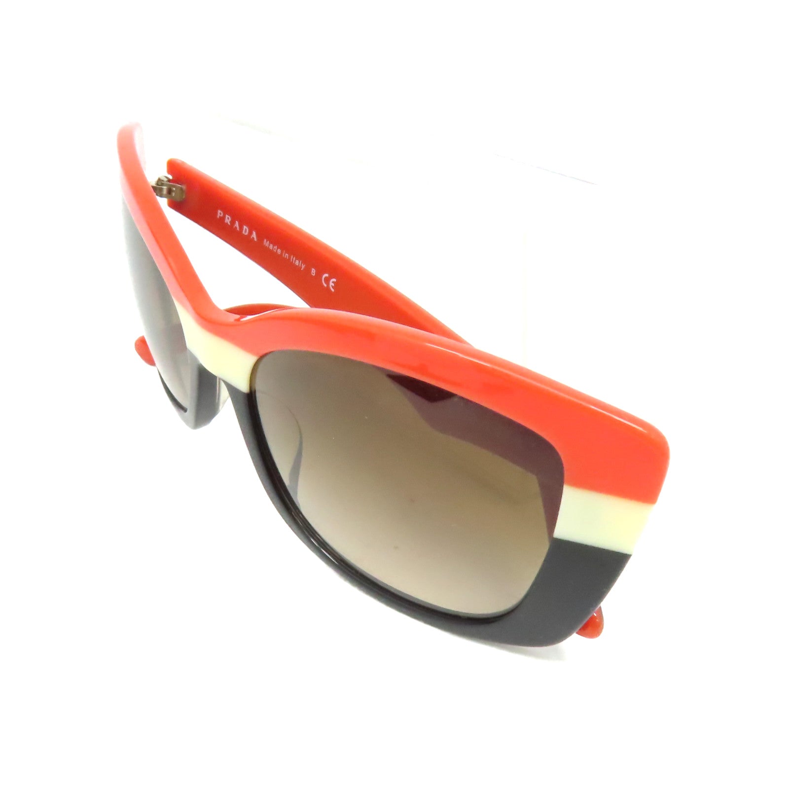 PRADA PVC Sunglasses太陽眼鏡黑色/橙色/杏色