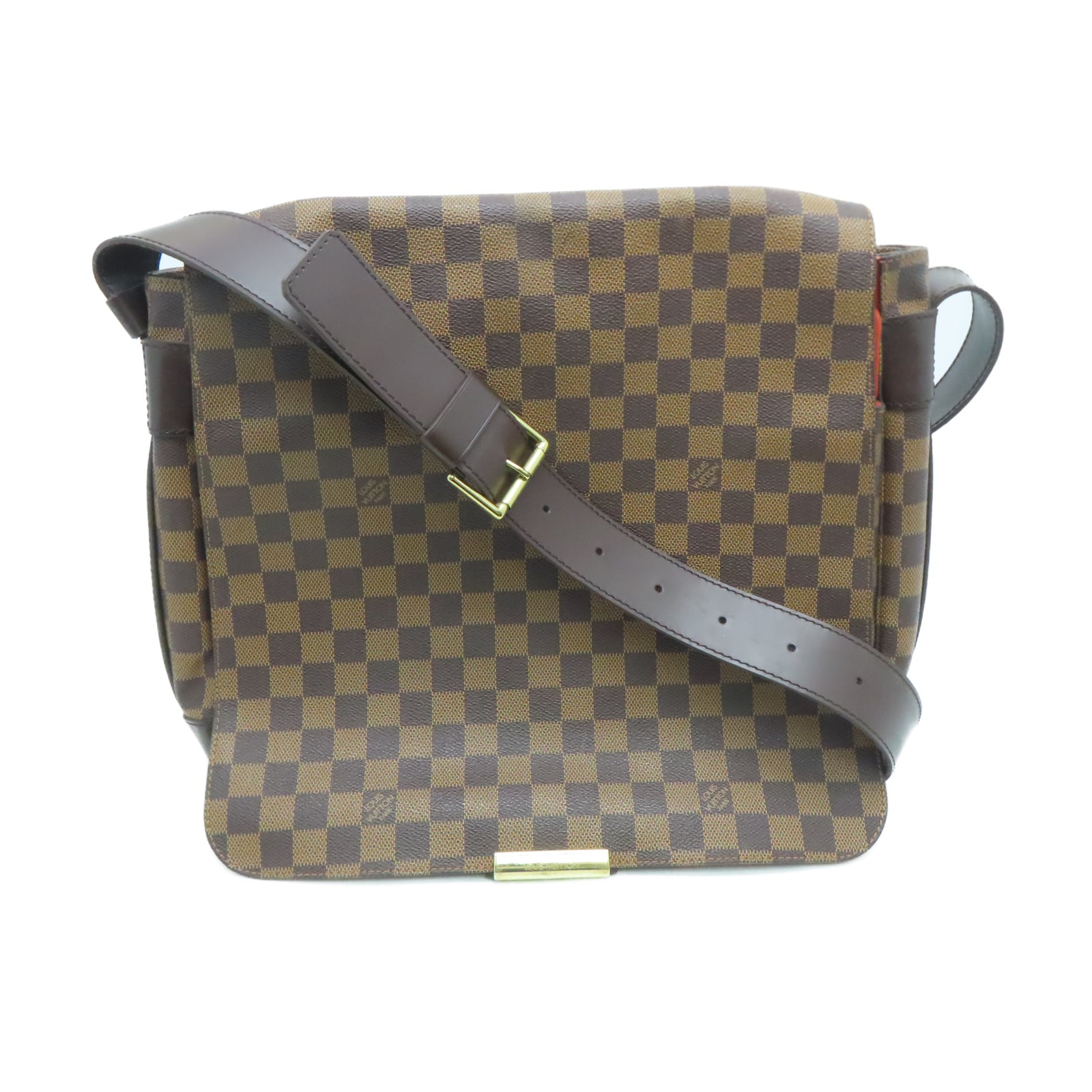 LOUIS VUITTON Damier Bastille金扣肩背袋啡色