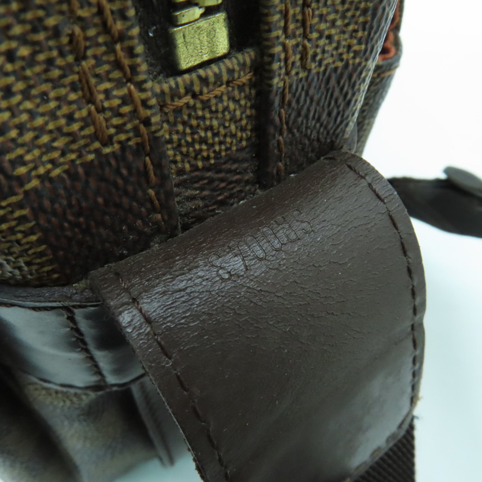 LOUIS VUITTON 【激減優惠】Damier Naviglio金扣肩背袋啡色