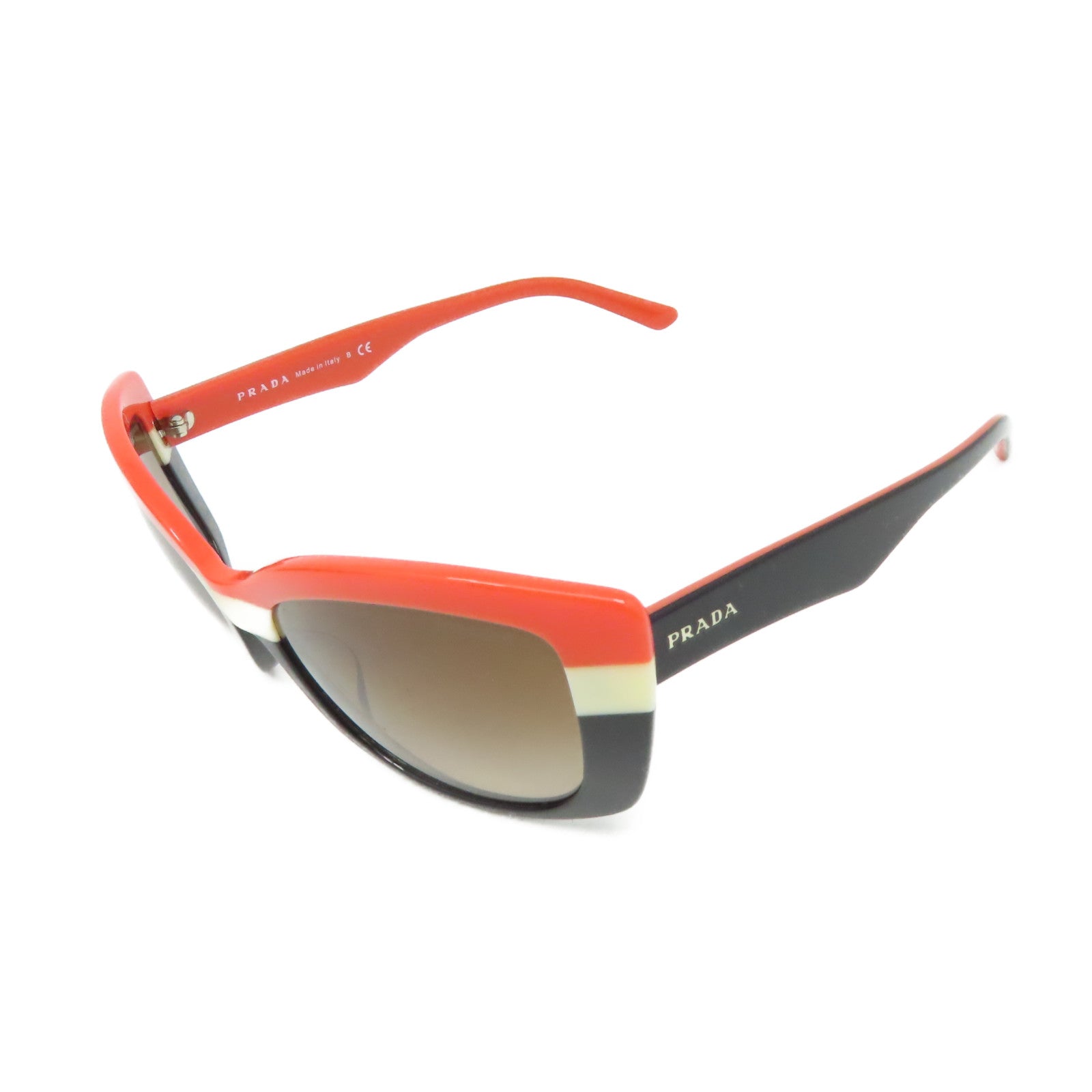 PRADA PVC Sunglasses太陽眼鏡黑色/橙色/杏色