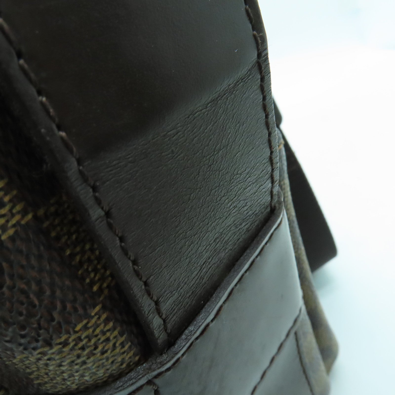 LOUIS VUITTON 【激減優惠】Damier Naviglio金扣肩背袋啡色