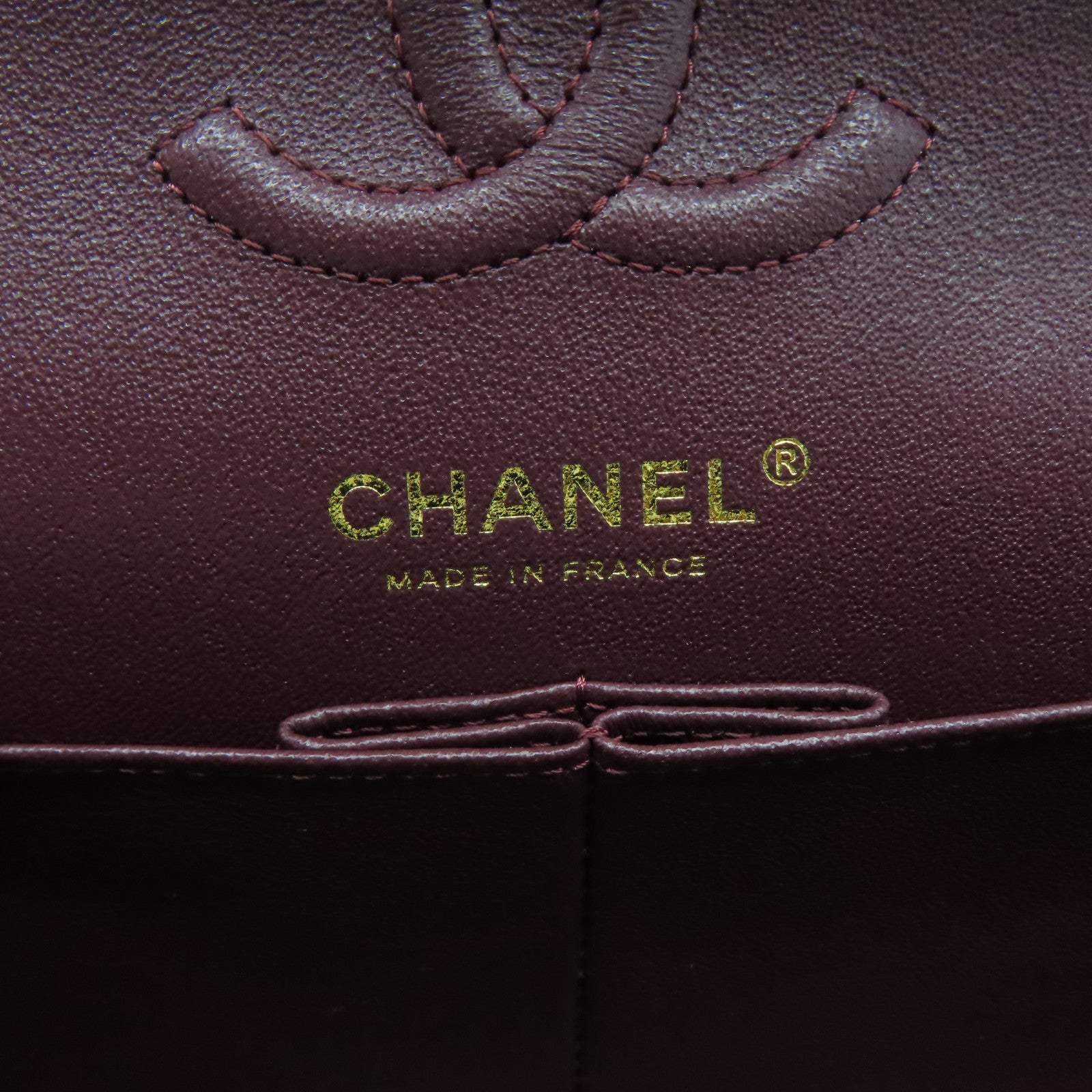 CHANEL 菱格羊皮皮革Classic金扣鏈帶肩背袋黑色