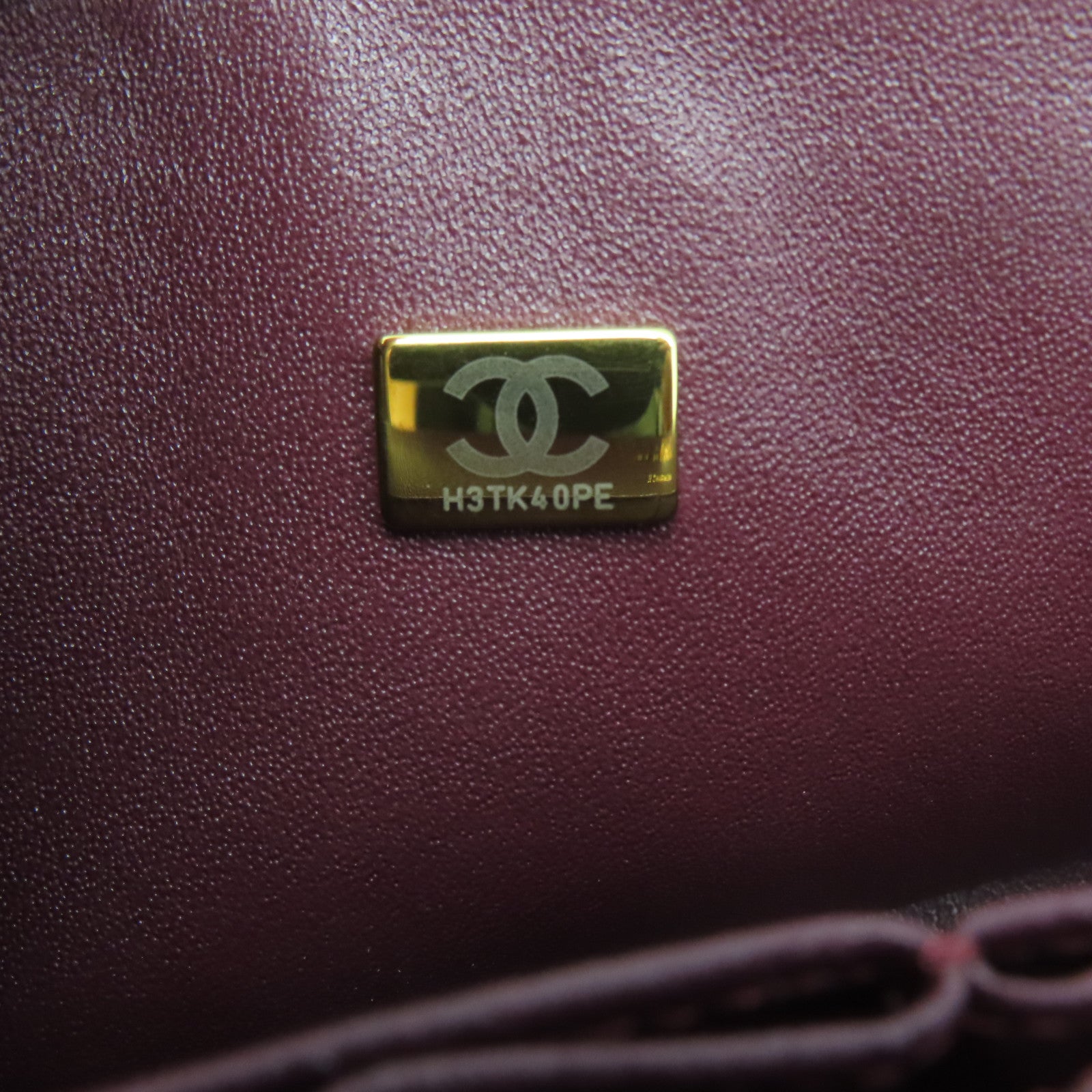 CHANEL 菱格羊皮皮革Classic金扣鏈帶肩背袋黑色