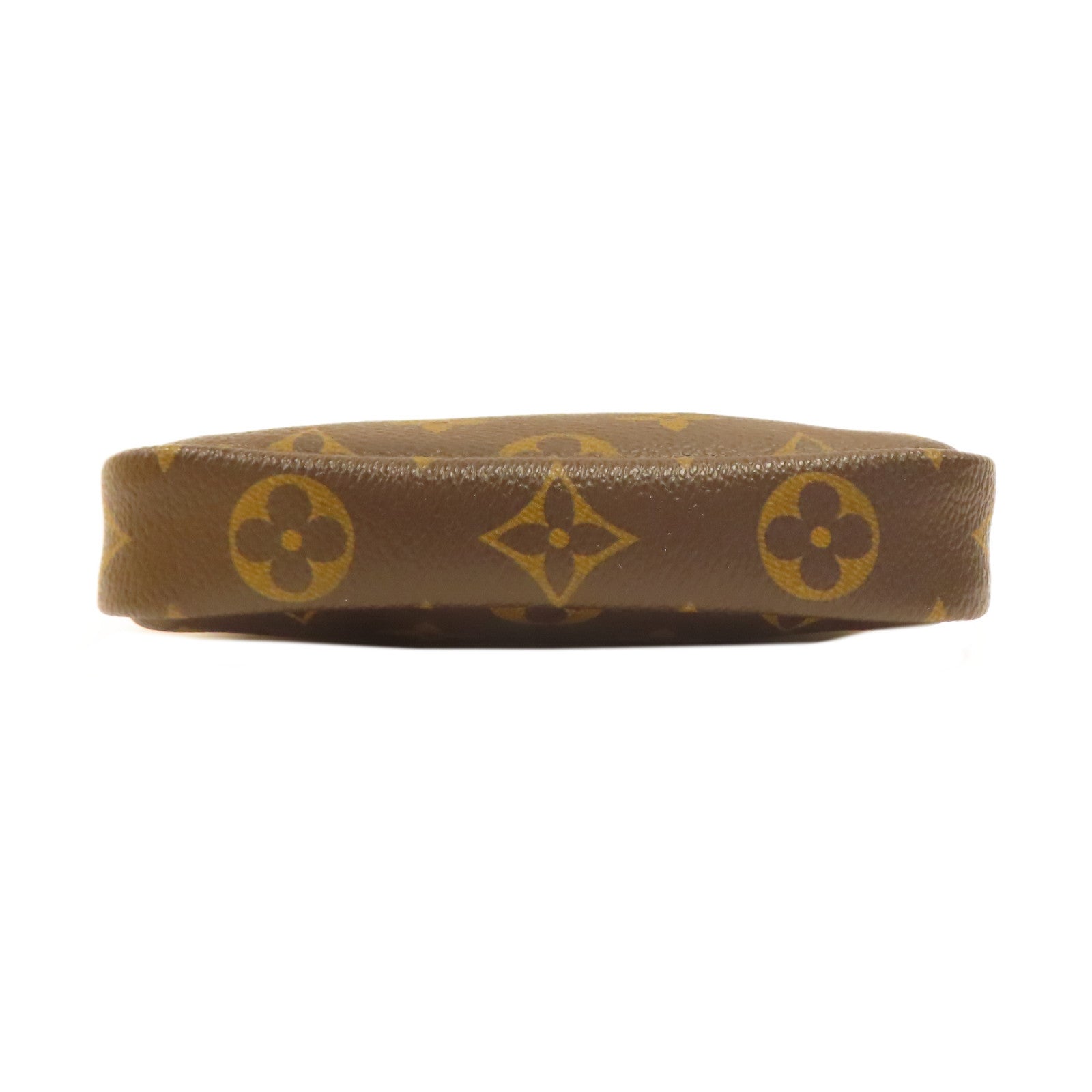 LOUIS VUITTON Monogram Mini Pouchette Accessoires金扣手挽袋啡色