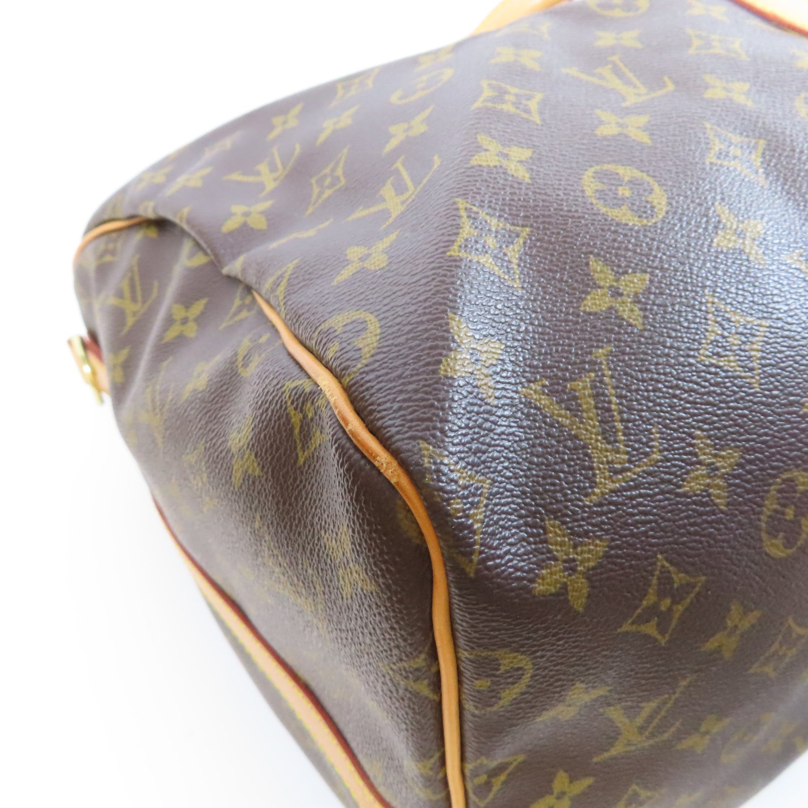 LOUIS VUITTON Monogram Keepall 55 Bandouliere金扣手挽肩背兩用袋啡色