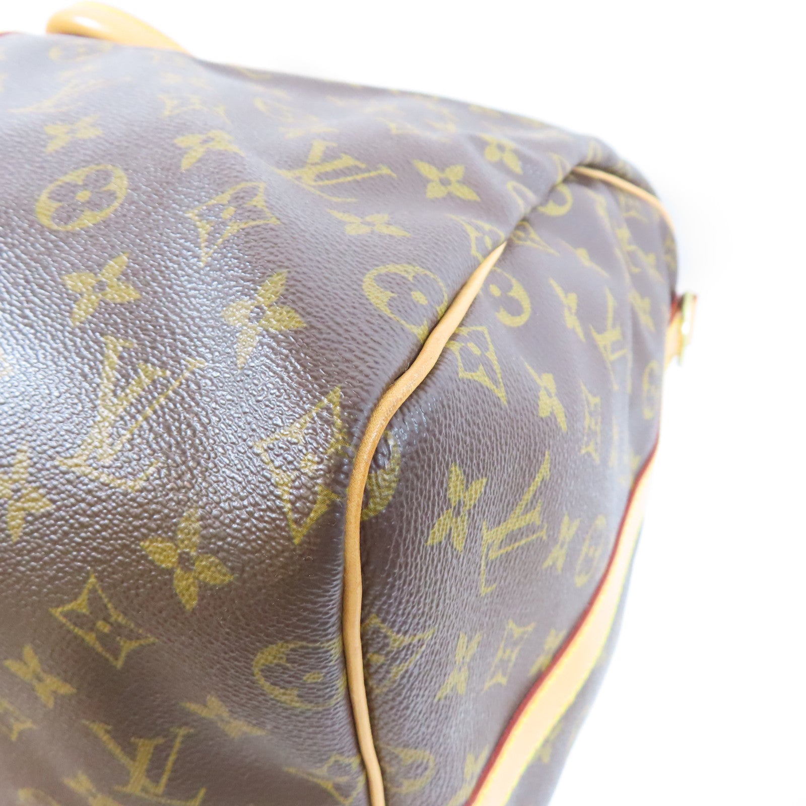 LOUIS VUITTON Monogram Keepall 55 Bandouliere金扣手挽肩背兩用袋啡色