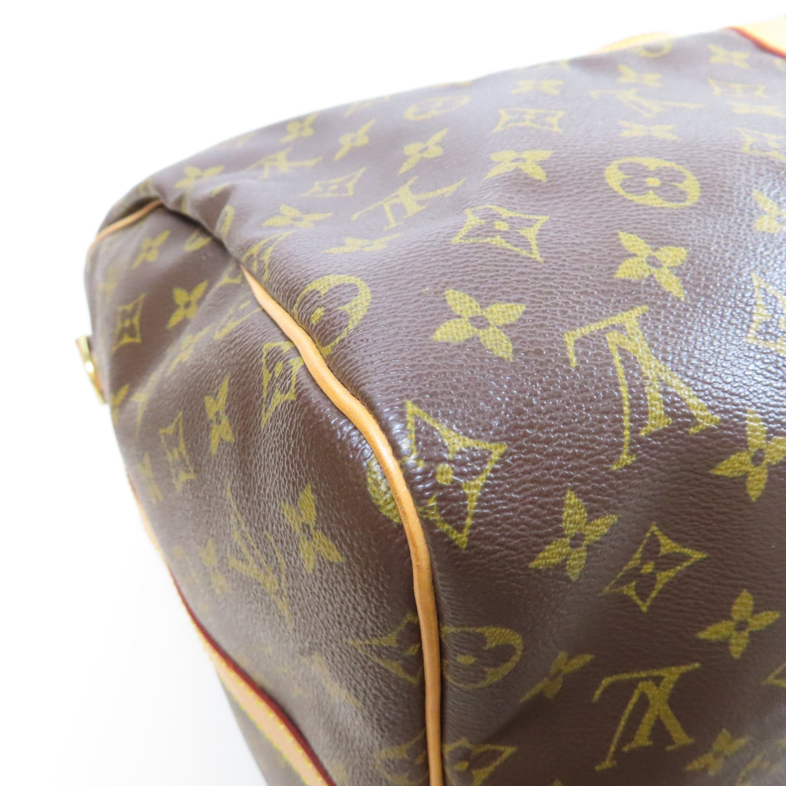 LOUIS VUITTON Monogram Keepall 55 Bandouliere金扣手挽肩背兩用袋啡色