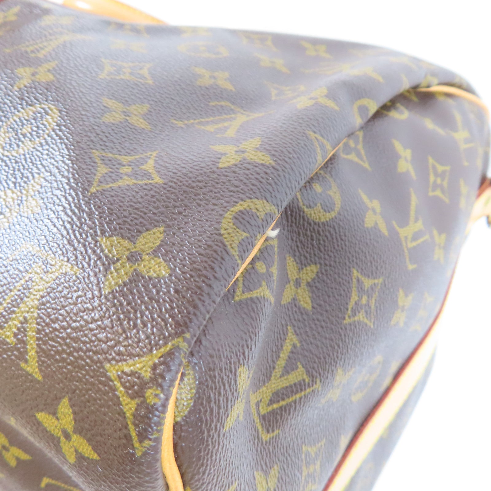 LOUIS VUITTON Monogram Keepall 55 Bandouliere金扣手挽肩背兩用袋啡色