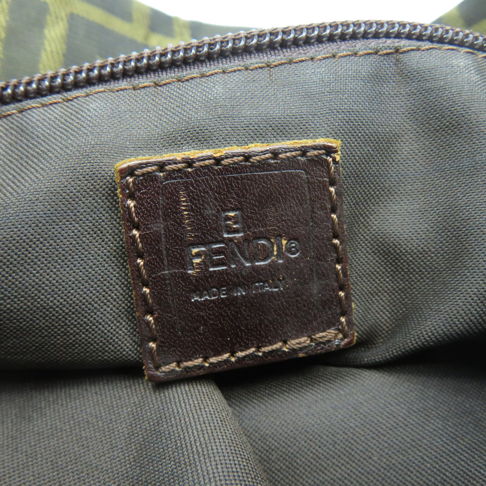 FENDI 帆布Tote Bag肩背袋啡色