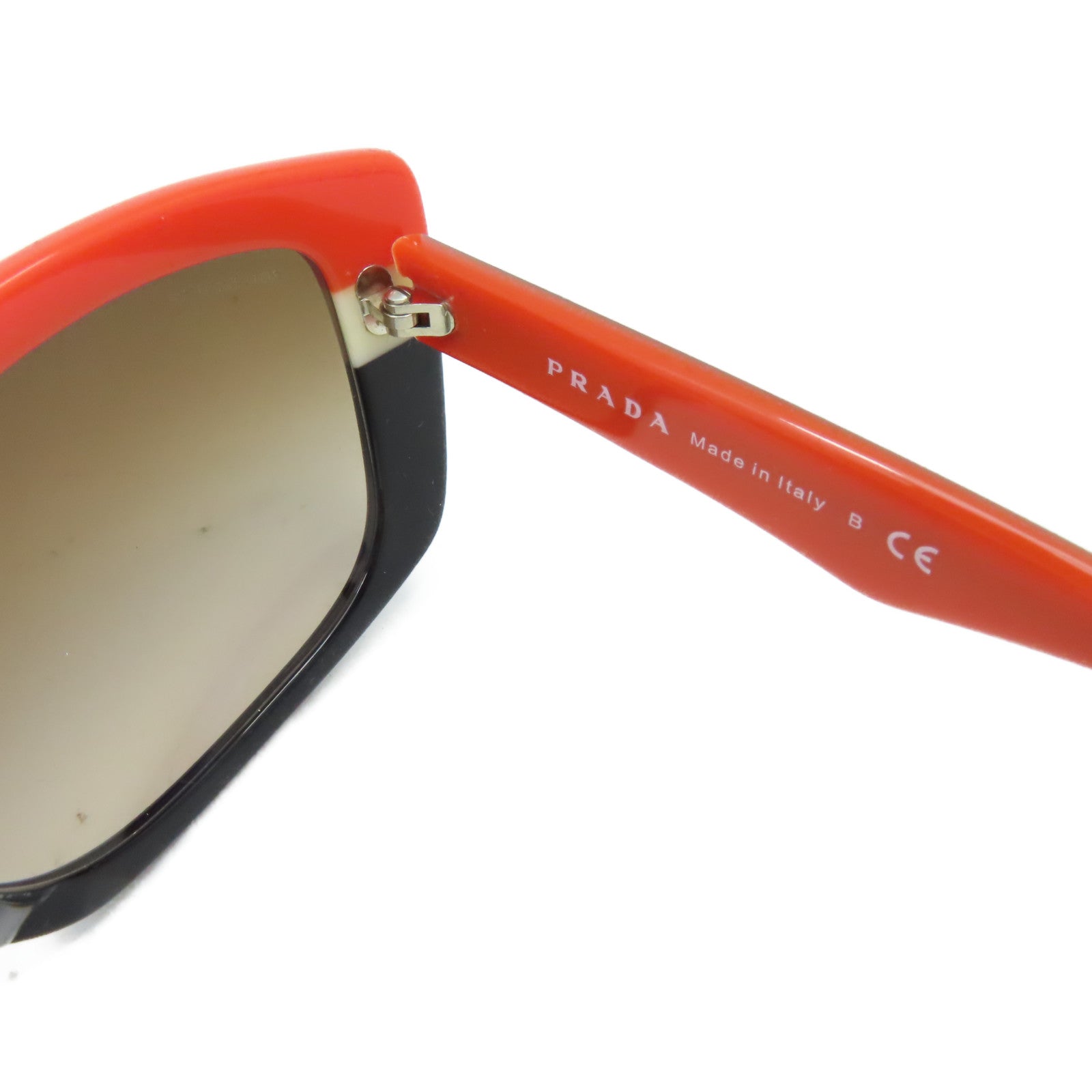 PRADA PVC Sunglasses太陽眼鏡黑色/橙色/杏色