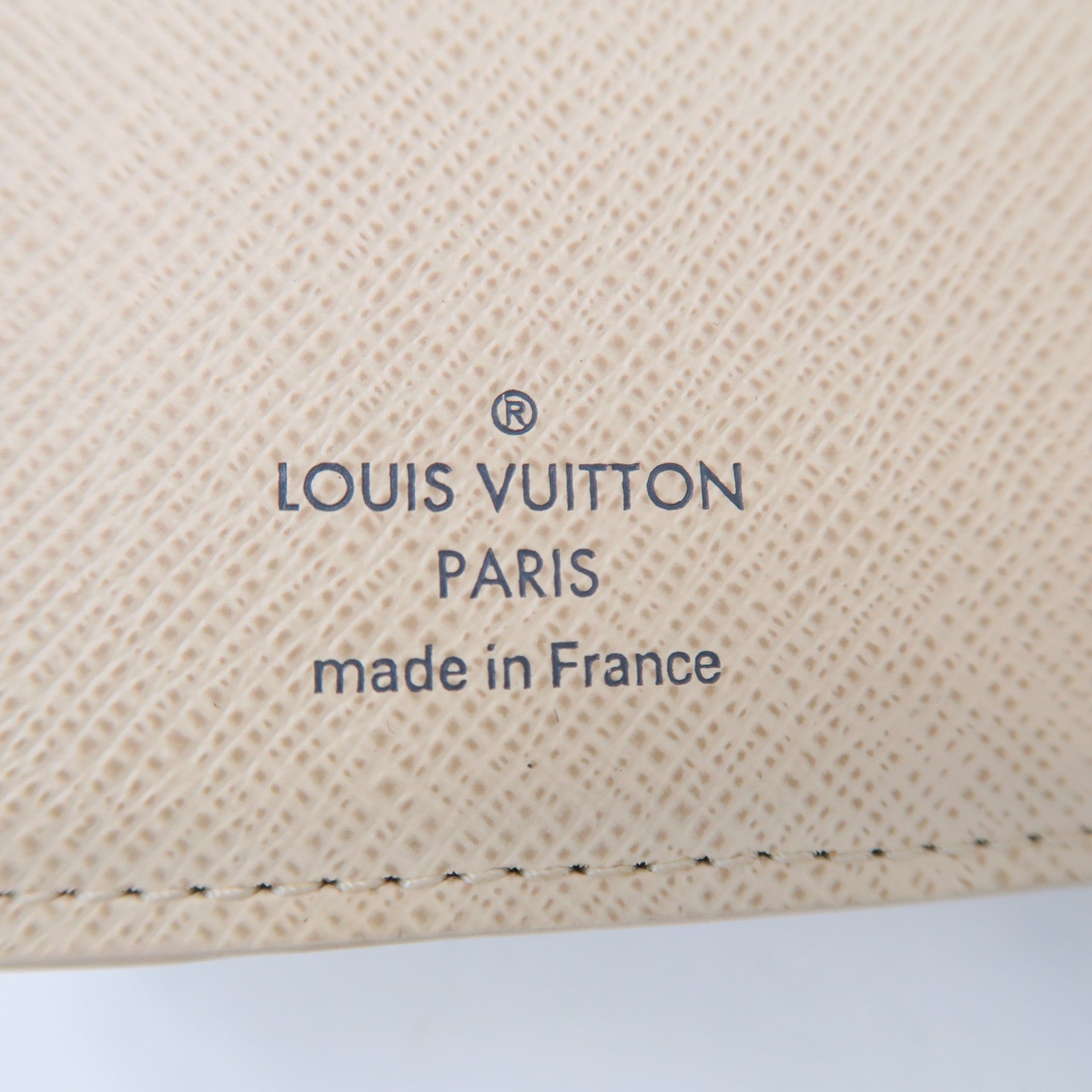 LOUIS VUITTON Damier Azur Wallet金扣錢包白色