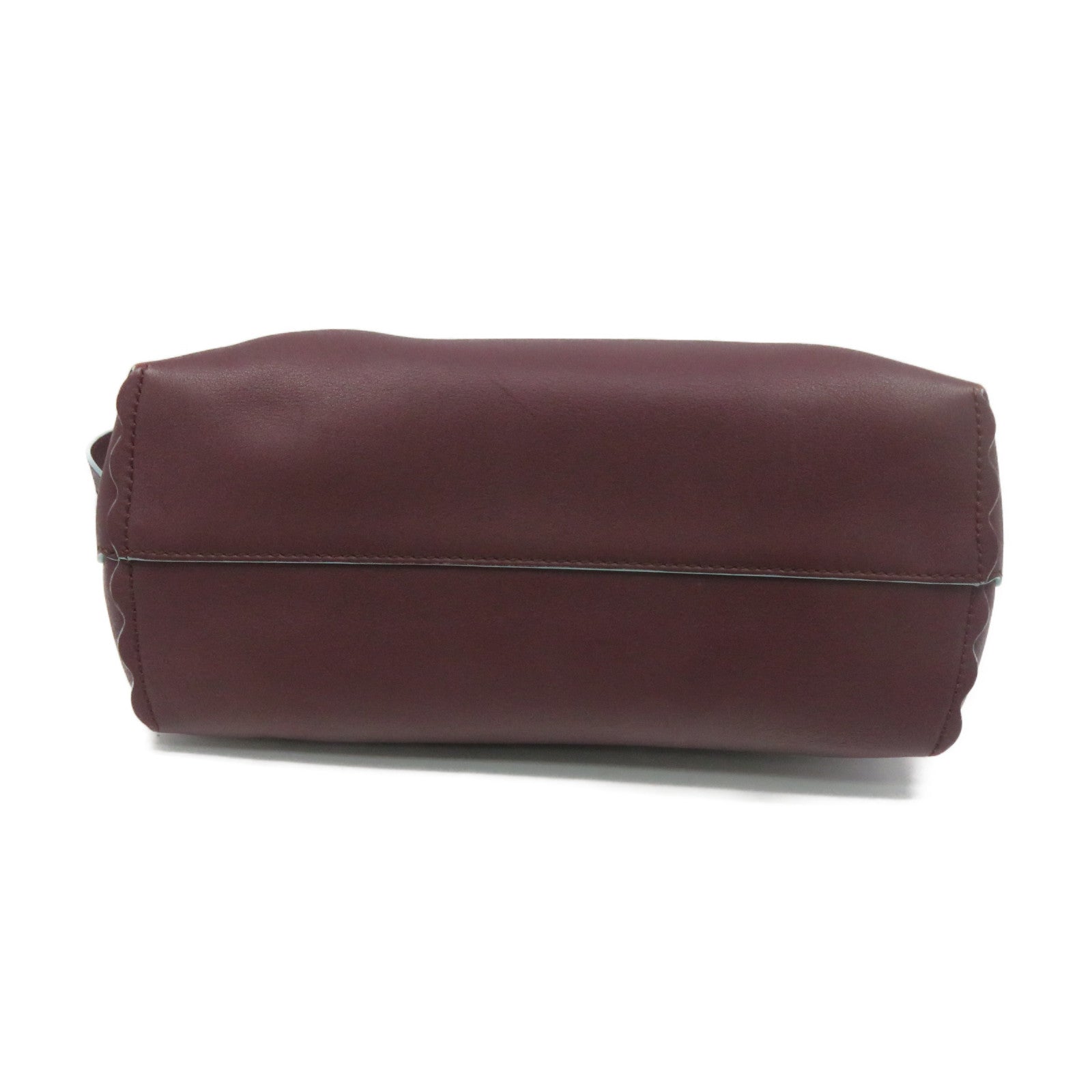 FENDI 牛皮皮革By The Way 2Way Shoulder Bag手挽肩背兩用袋酒紅色