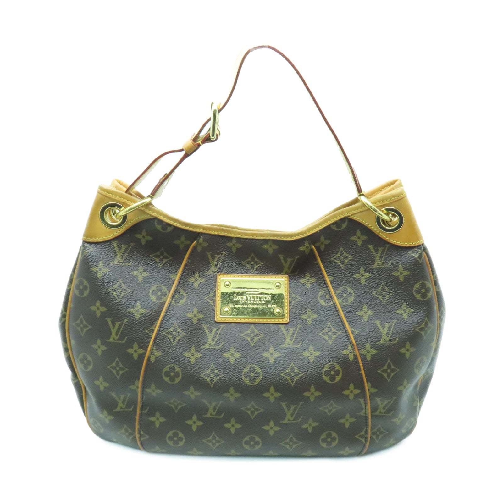LOUIS VUITTON Monogram Galliera PM金扣手挽袋/肩背袋啡色