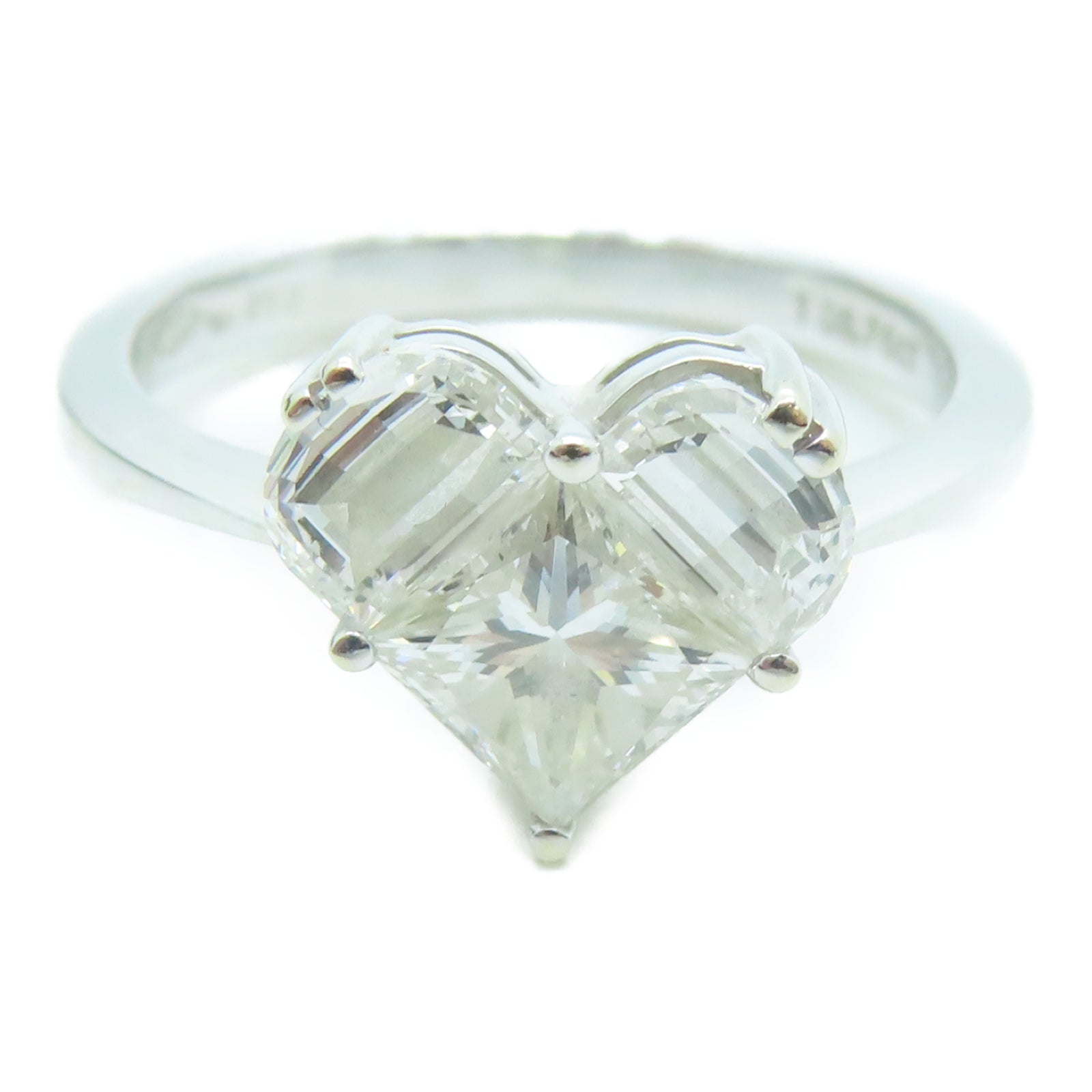 JEWELRY 18K白金Diamond Ring 0.76ct钻石戒指US#5.5