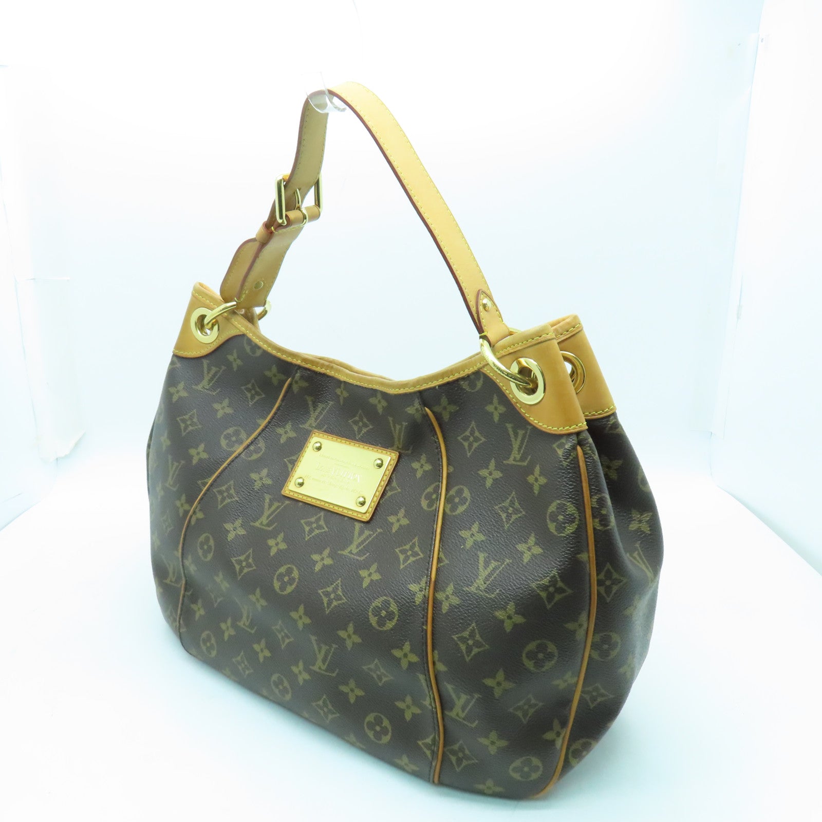 LOUIS VUITTON Monogram Galliera PM金扣手挽袋/肩背袋啡色