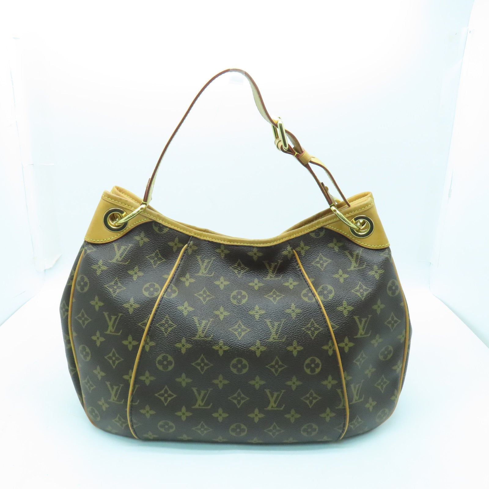 LOUIS VUITTON Monogram Galliera PM金扣手挽袋/肩背袋啡色