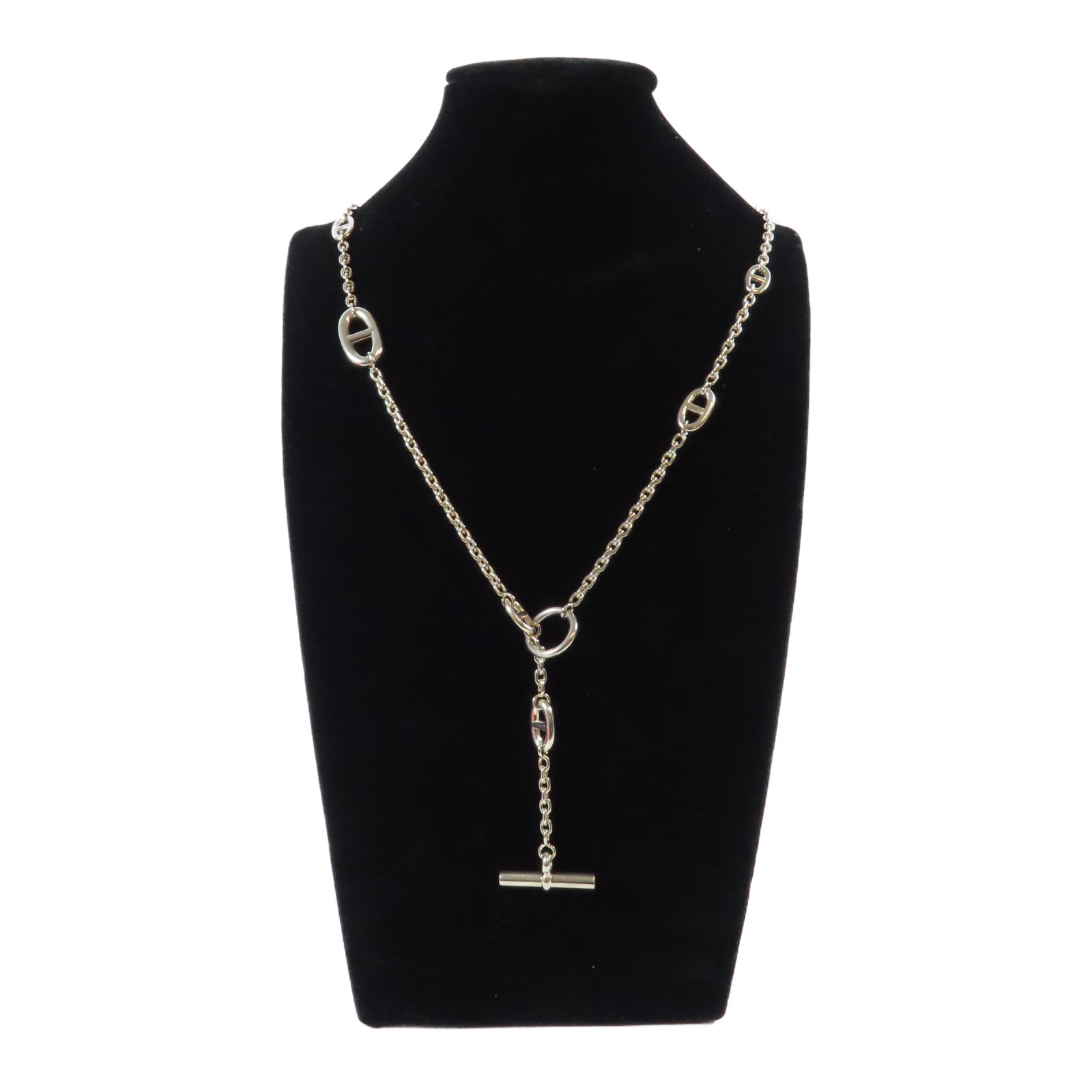 HERMES 925純銀Farandole Necklace銀扣項鍊