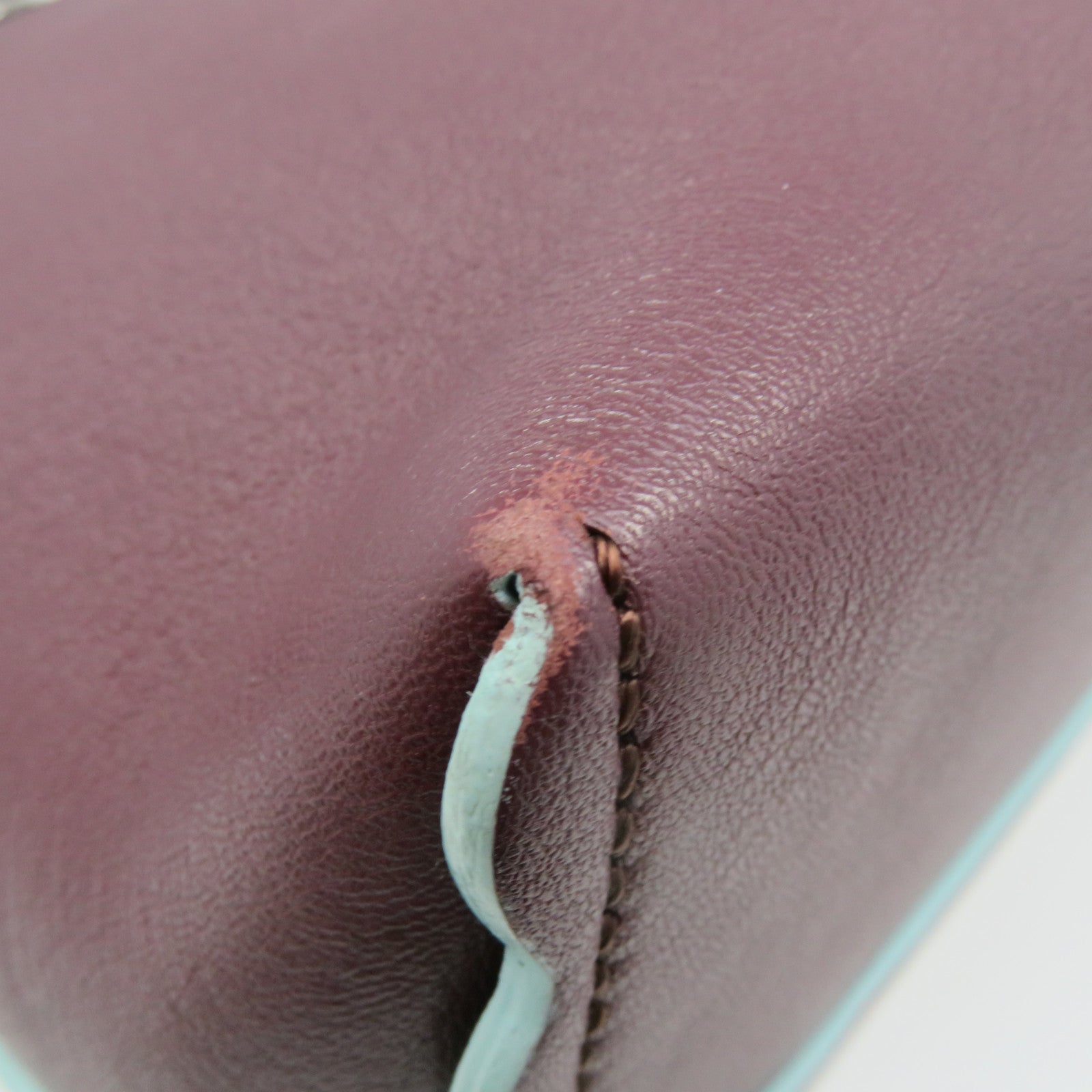 FENDI 牛皮皮革By The Way 2Way Shoulder Bag手挽肩背兩用袋酒紅色