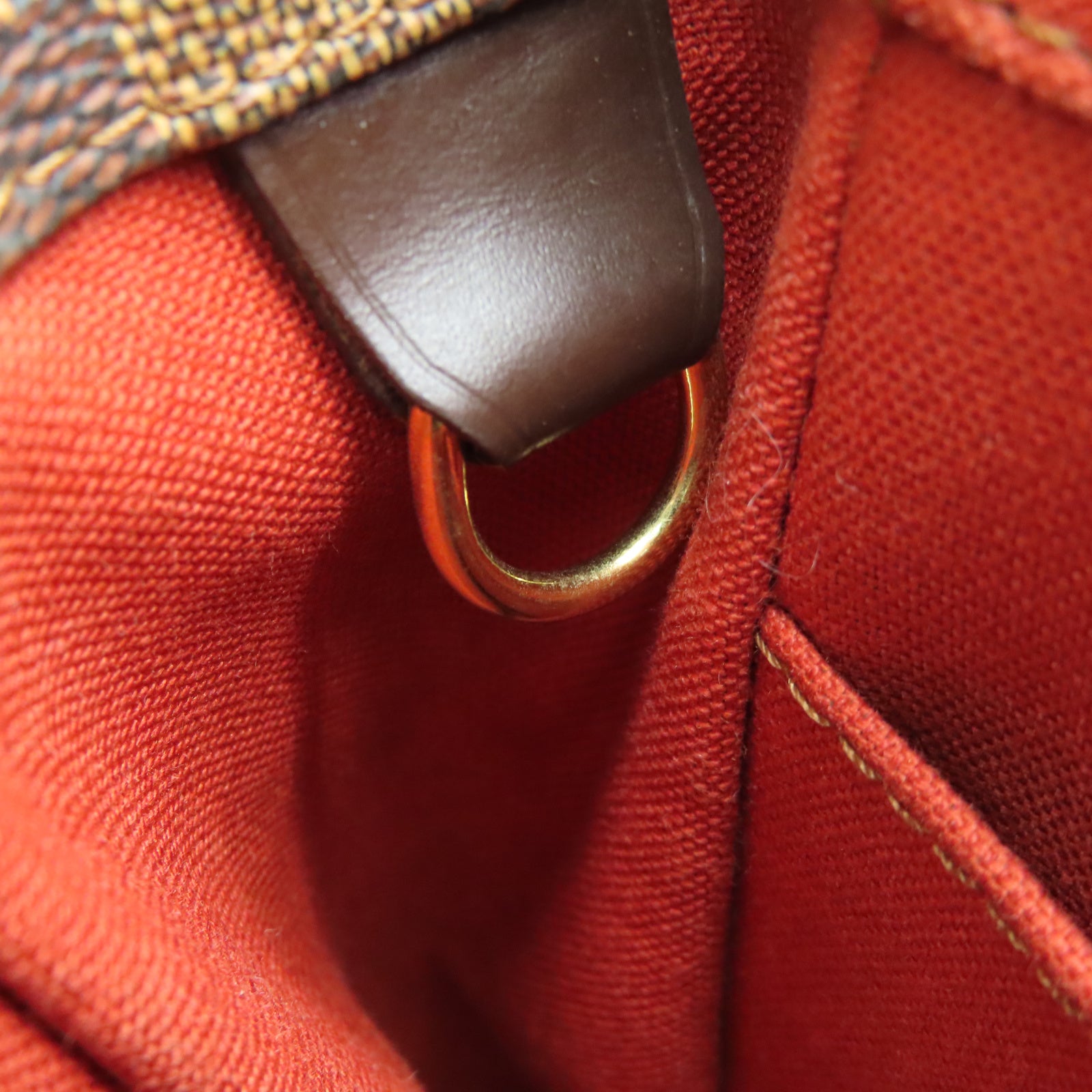 LOUIS VUITTON Damier Bastille金扣肩背袋啡色