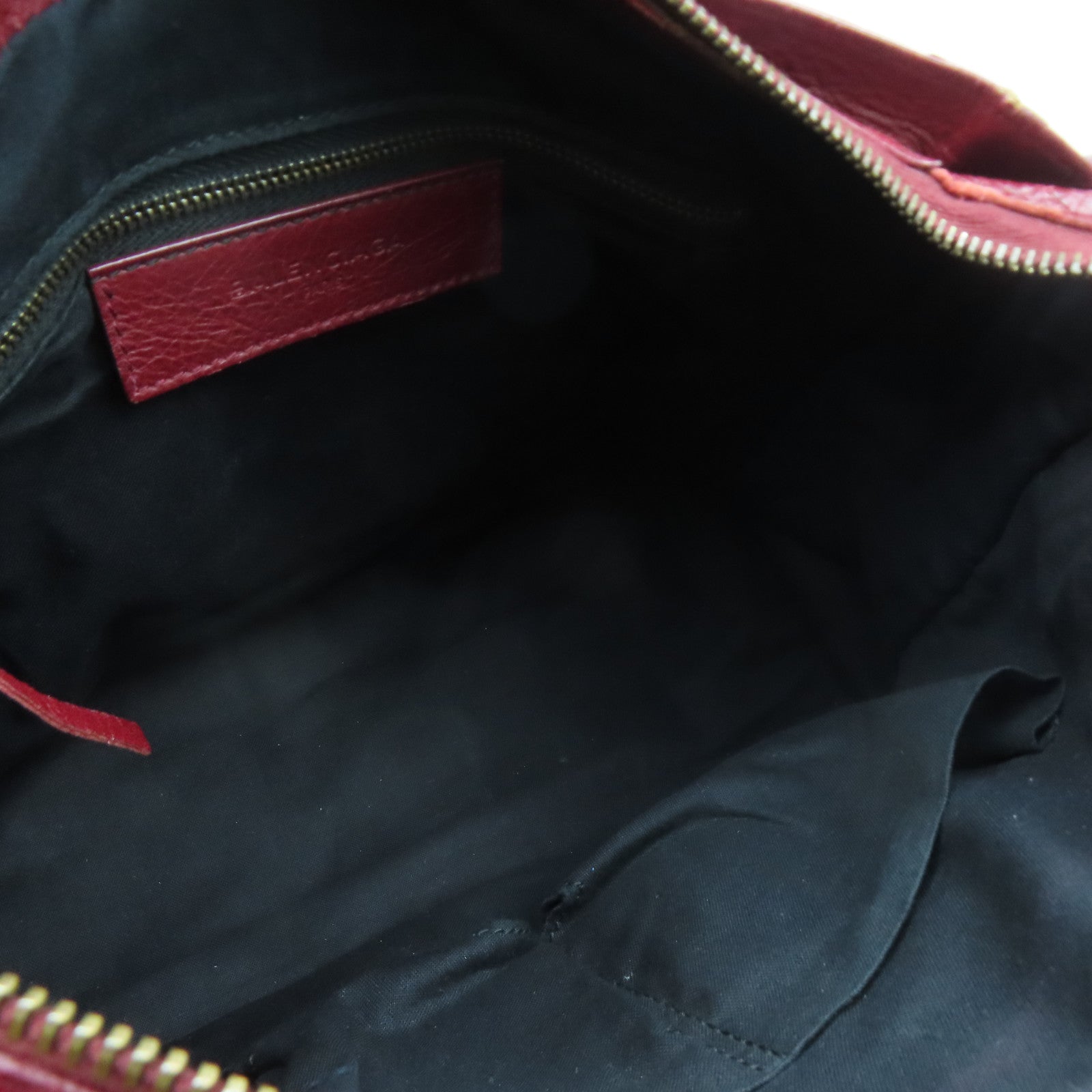 BALENCIAGA 牛皮皮革Mini City手挽肩背兩用袋紅色