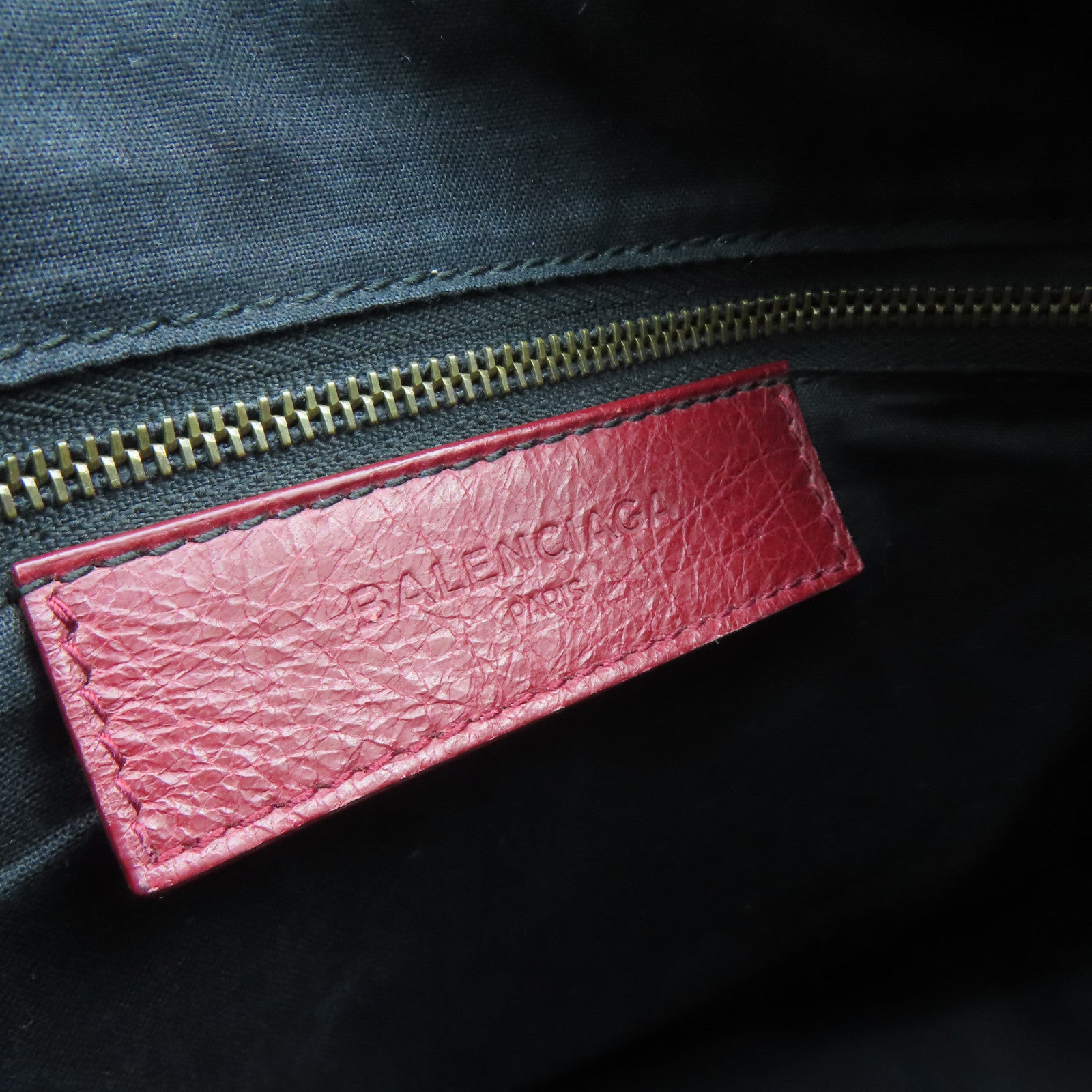 BALENCIAGA 牛皮皮革Mini City手挽肩背兩用袋紅色