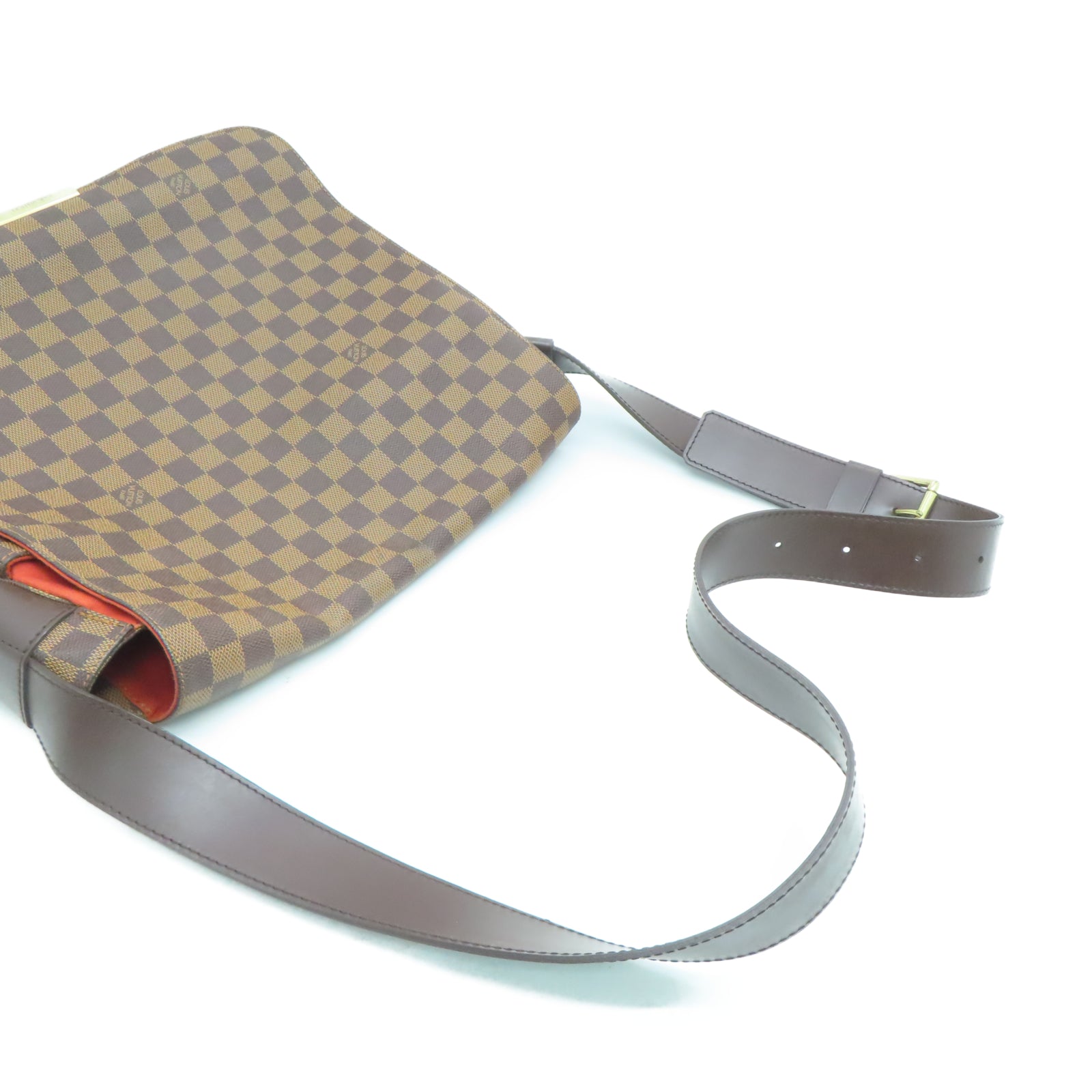 LOUIS VUITTON Damier Bastille金扣肩背袋啡色